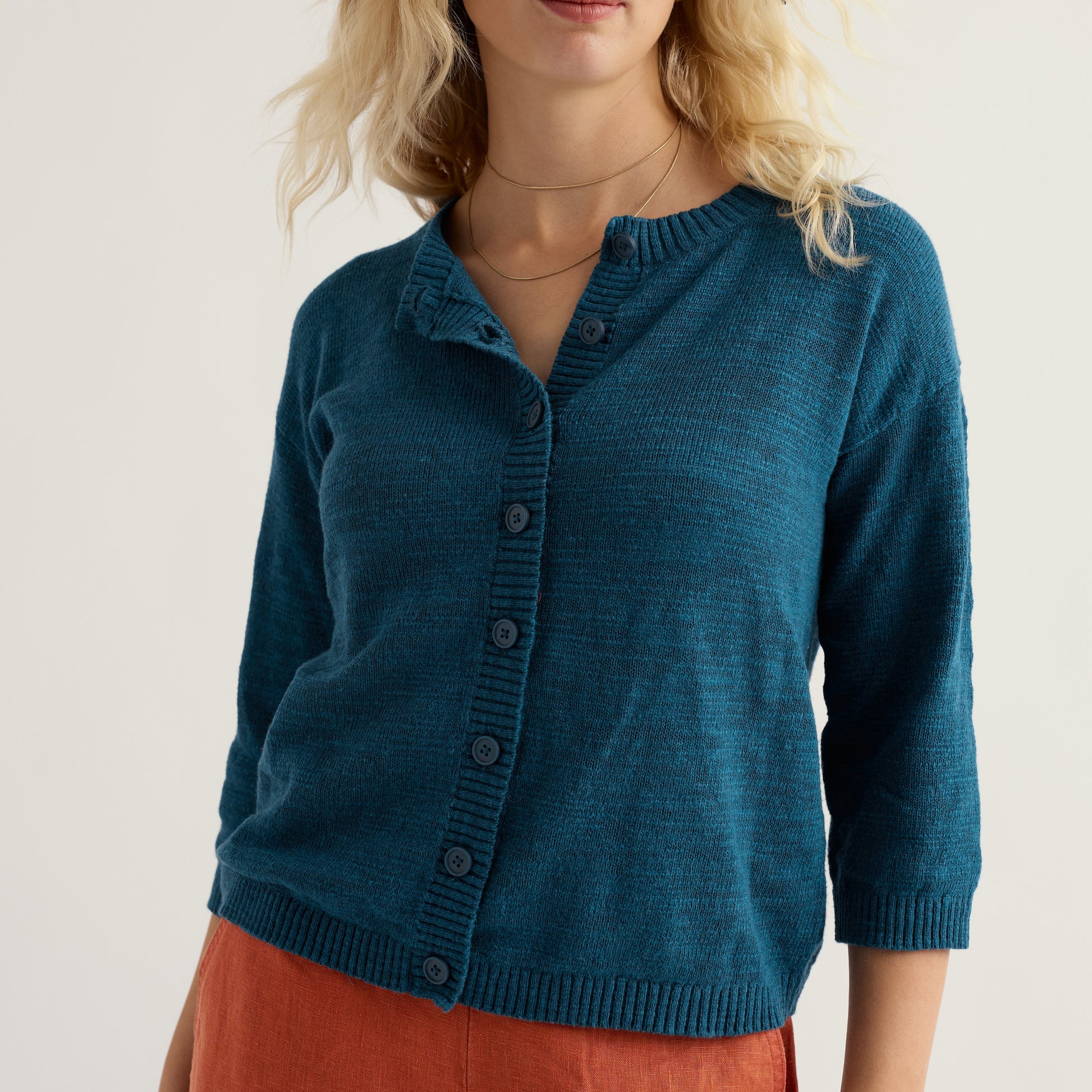 Seasalt Pentire steps cardigan in Ocean Drift