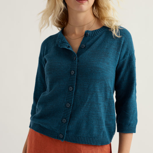 Seasalt Pentire steps cardigan in Ocean Drift