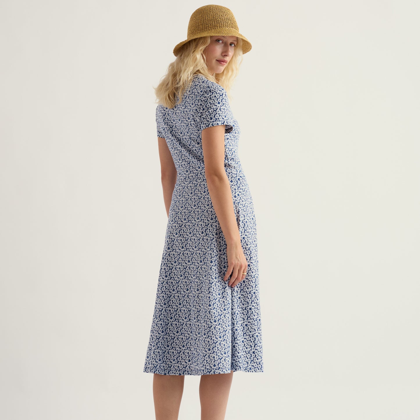 Seasalt Cotton jersey dress in blue