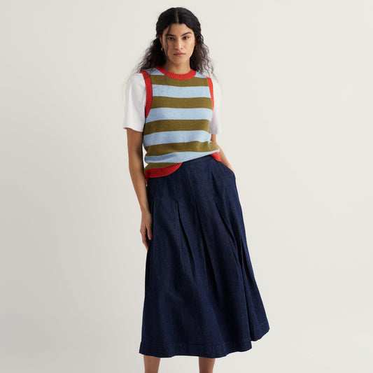 Seasalt Pinwell Vest Bright Shaped Seagrass mix