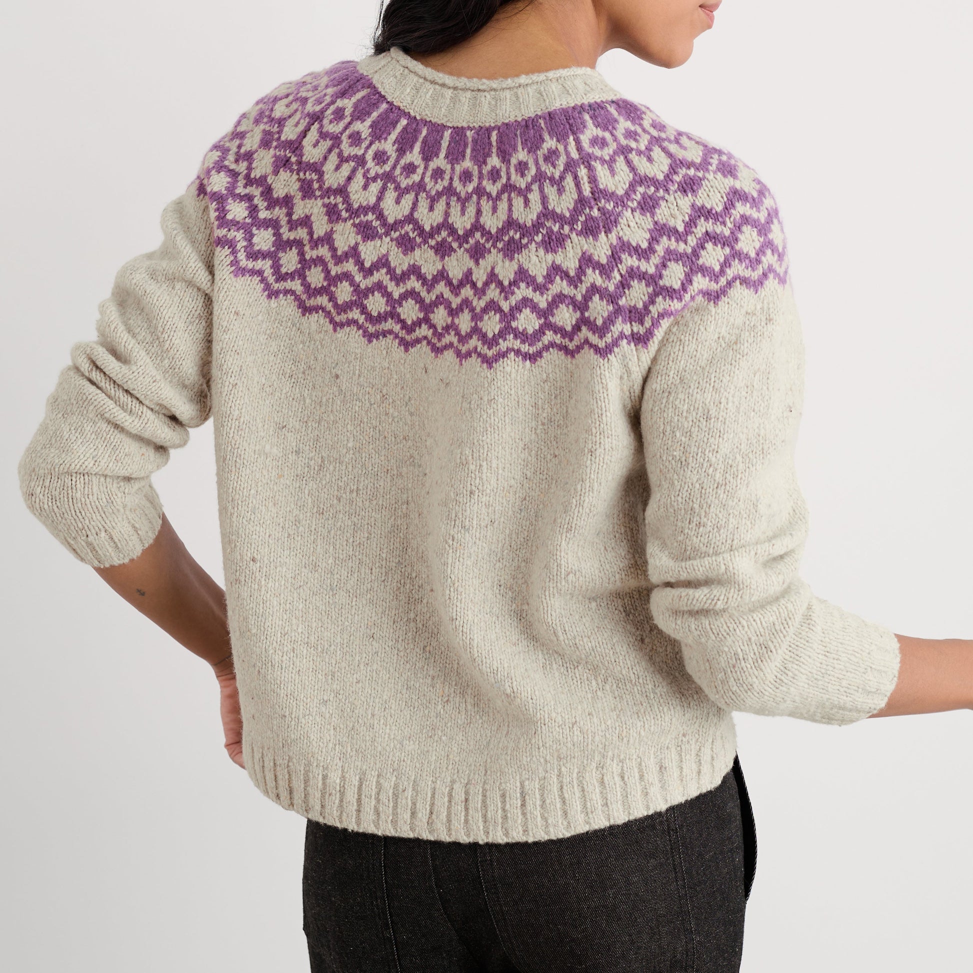 Seasalt Quality Port Kinnis jumper in Aran and Heather
