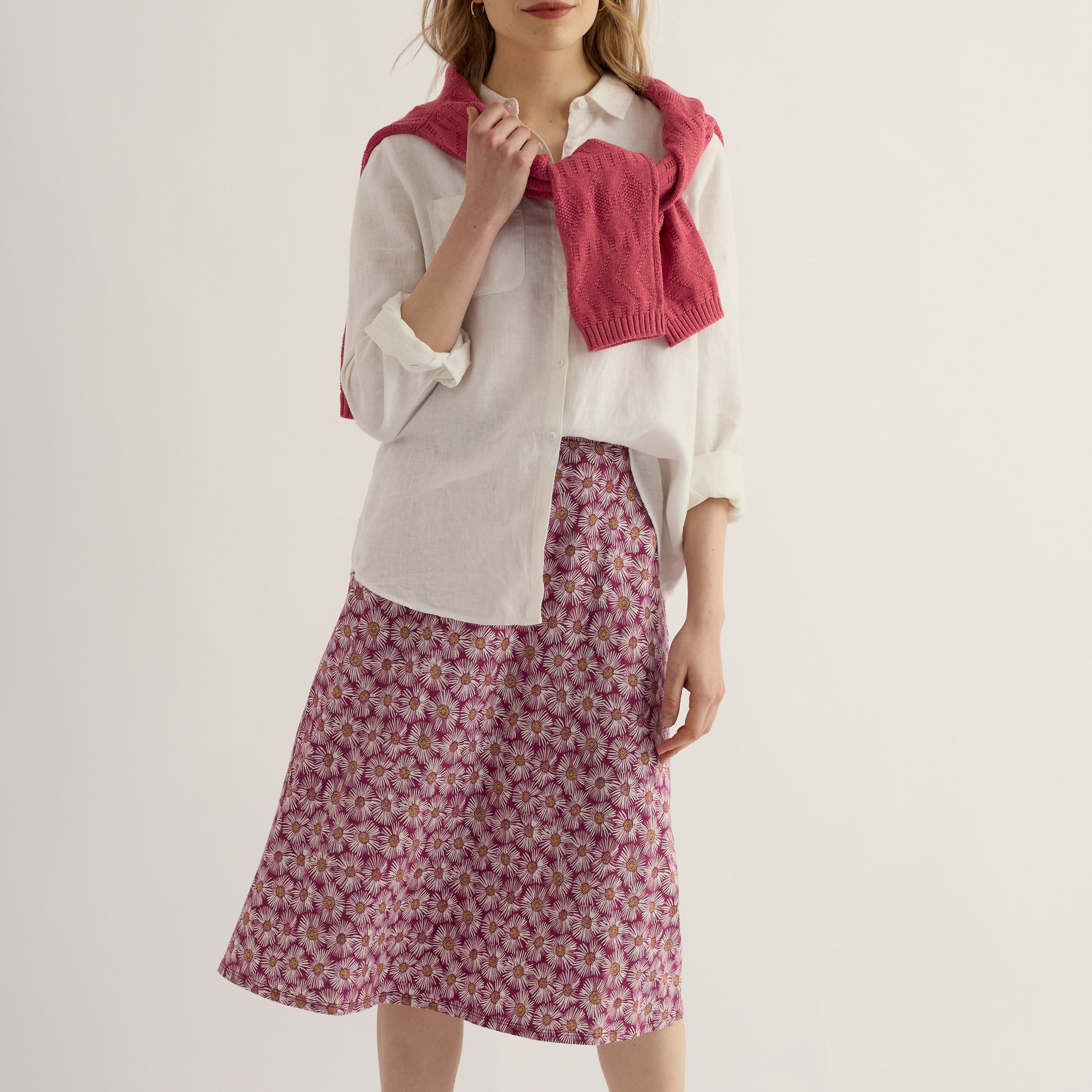Seasalt Cornwall Organic Cotton Rose Skirt
