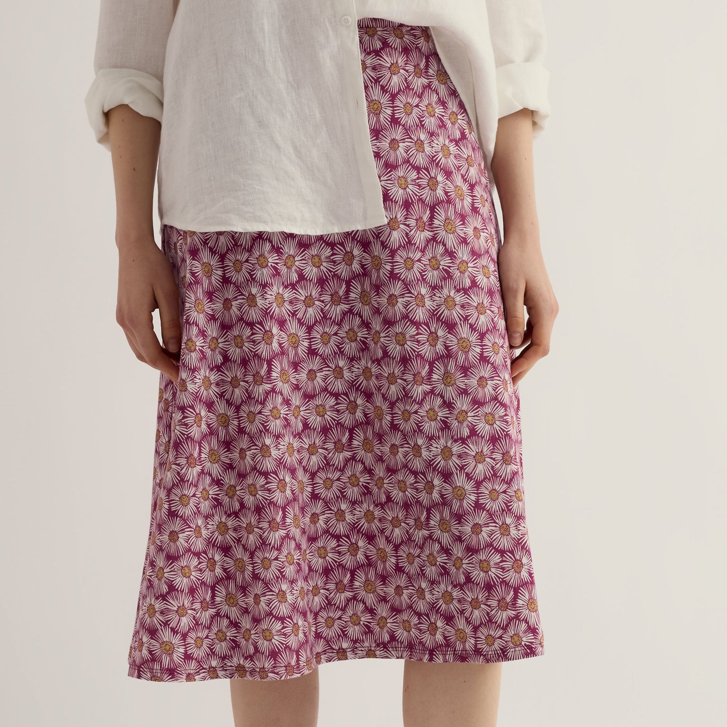 Seasalt Cornwall Organic Cotton Calf Length Skirt