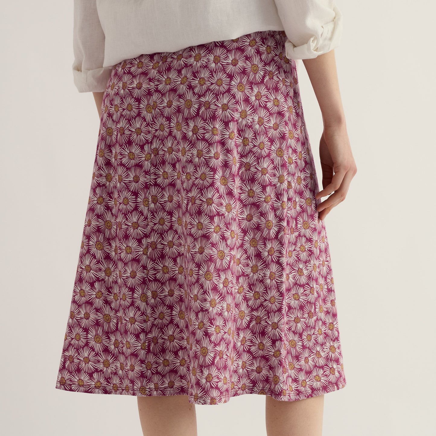 Seasalt Skirt Red Floral Pattern