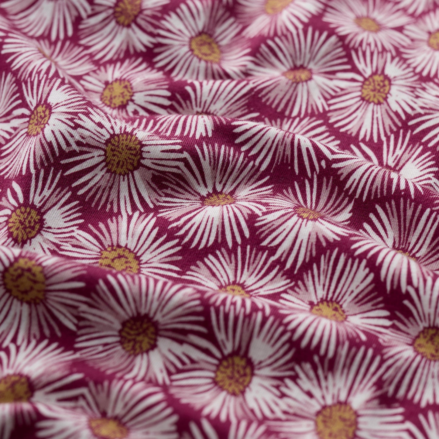 Seasalt Cornwall Organic Cotton Painted Asters Dark Freesias Pattern