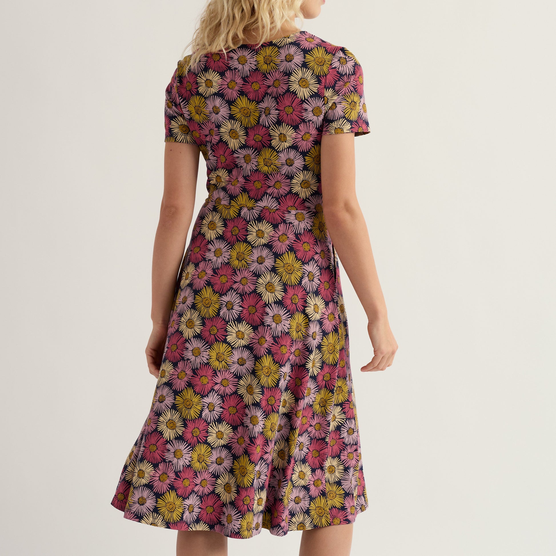 Seasalt Cotton SS April Painted Asters Dress