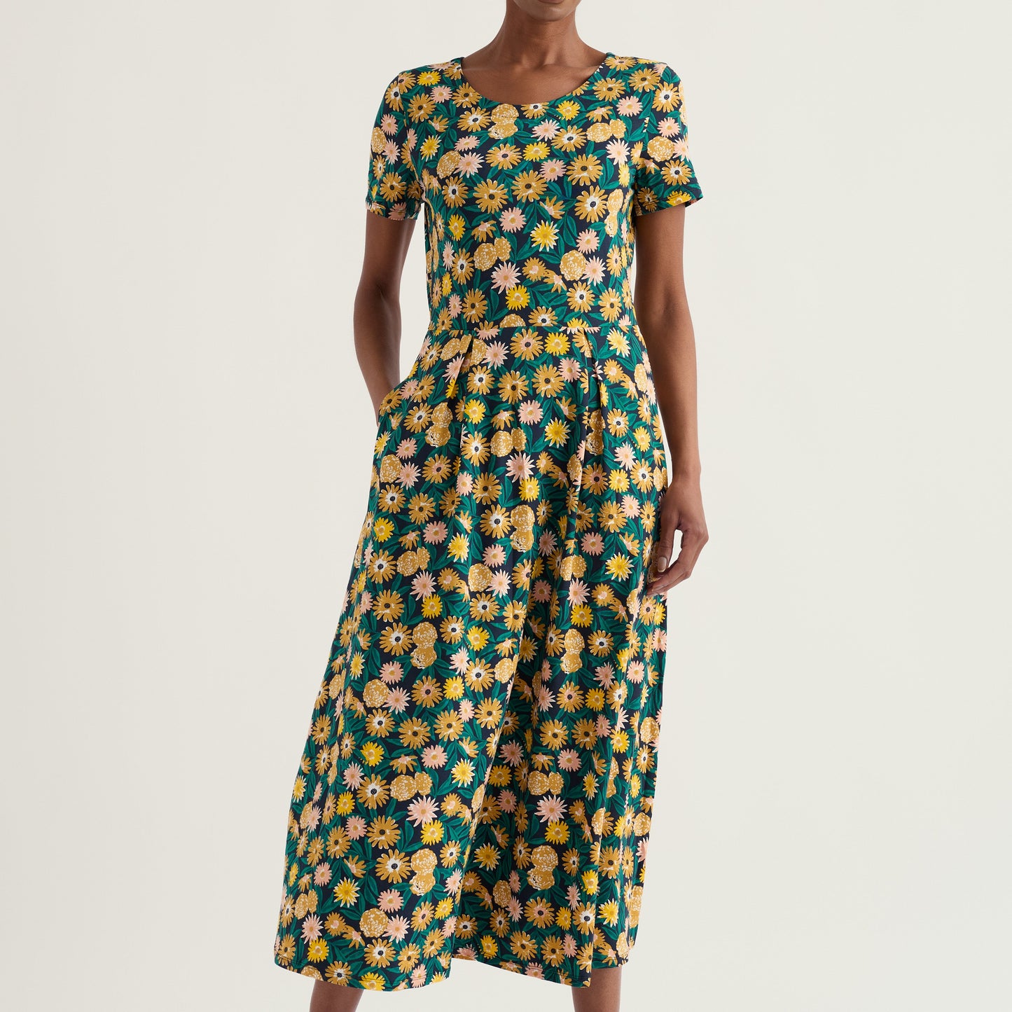 Seasalt SSVeronica Dress Marigold Meadow Inkwell