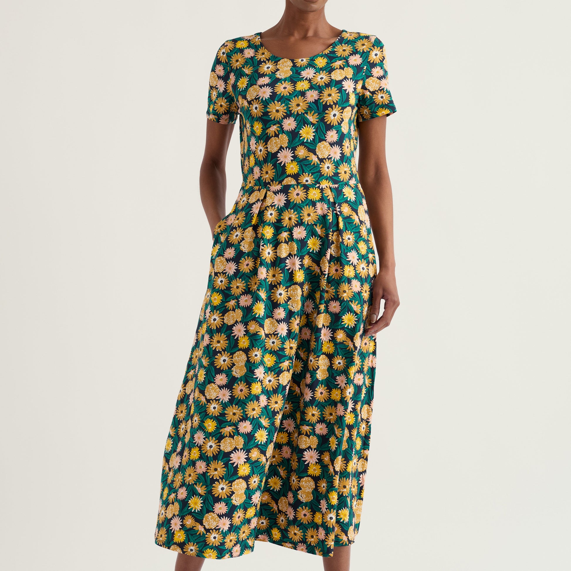 Seasalt SSVeronica Dress Marigold Meadow Inkwell