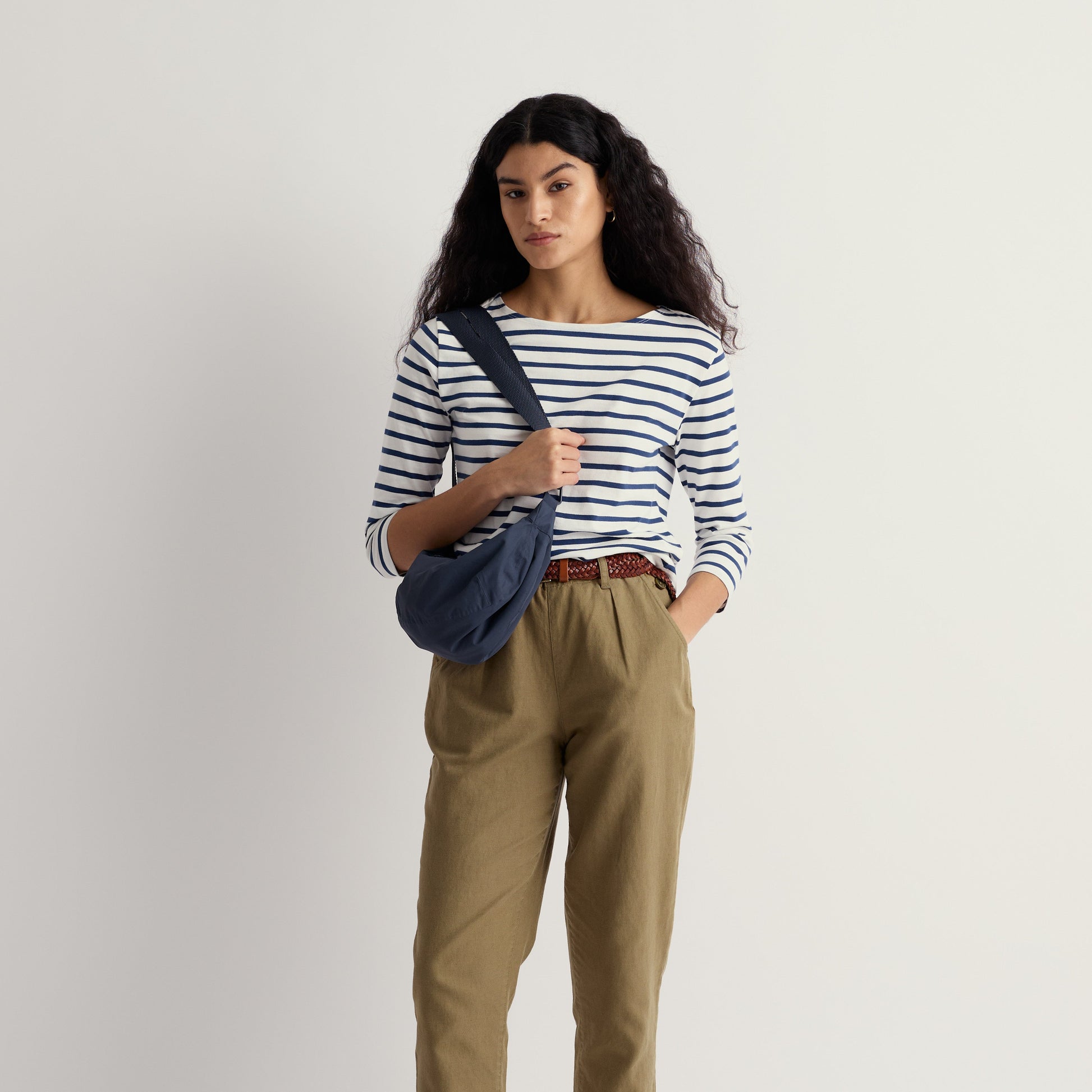 Seasalt Sailer Breton top 3/4 sleeves striped