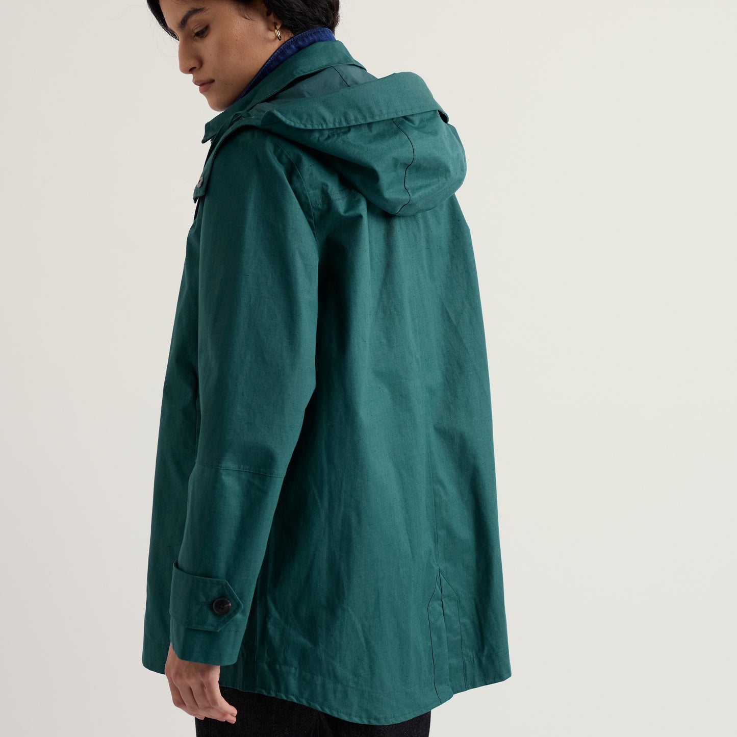 Waterproof coat for women from Seasalt Cornwall in Dark Green
