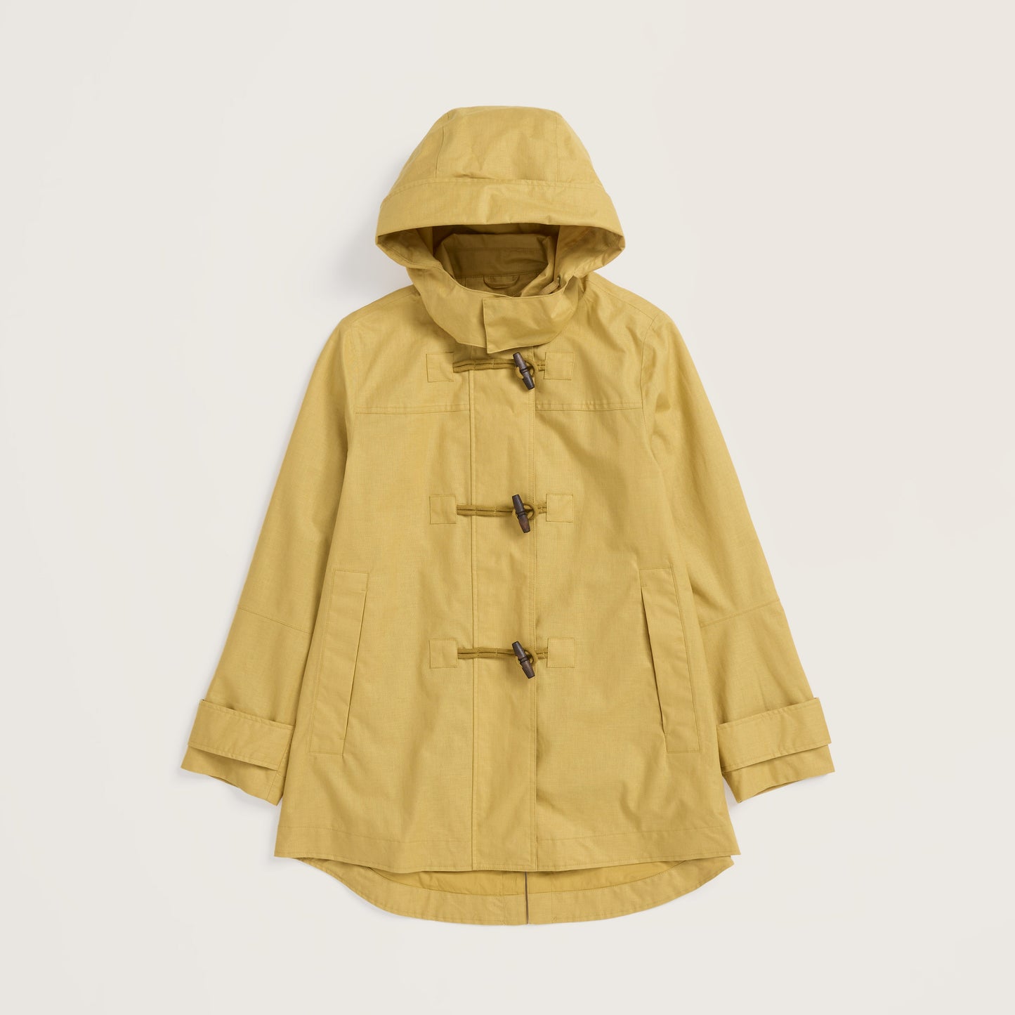 Seasalt waterproof raincoat with toggles in Light yellow