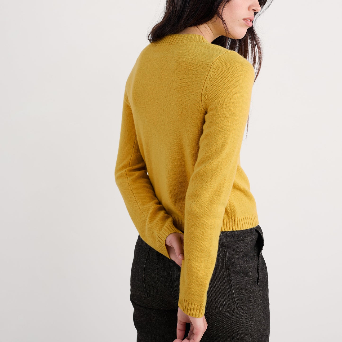 Seasalt Merino Cardigan in Yellow