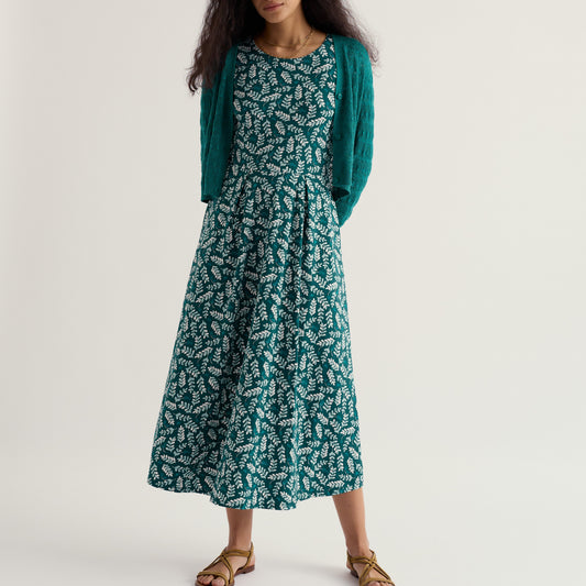 Seasalt Cornwall eronice dress short sleeve in Indigo leaf dark wreckage