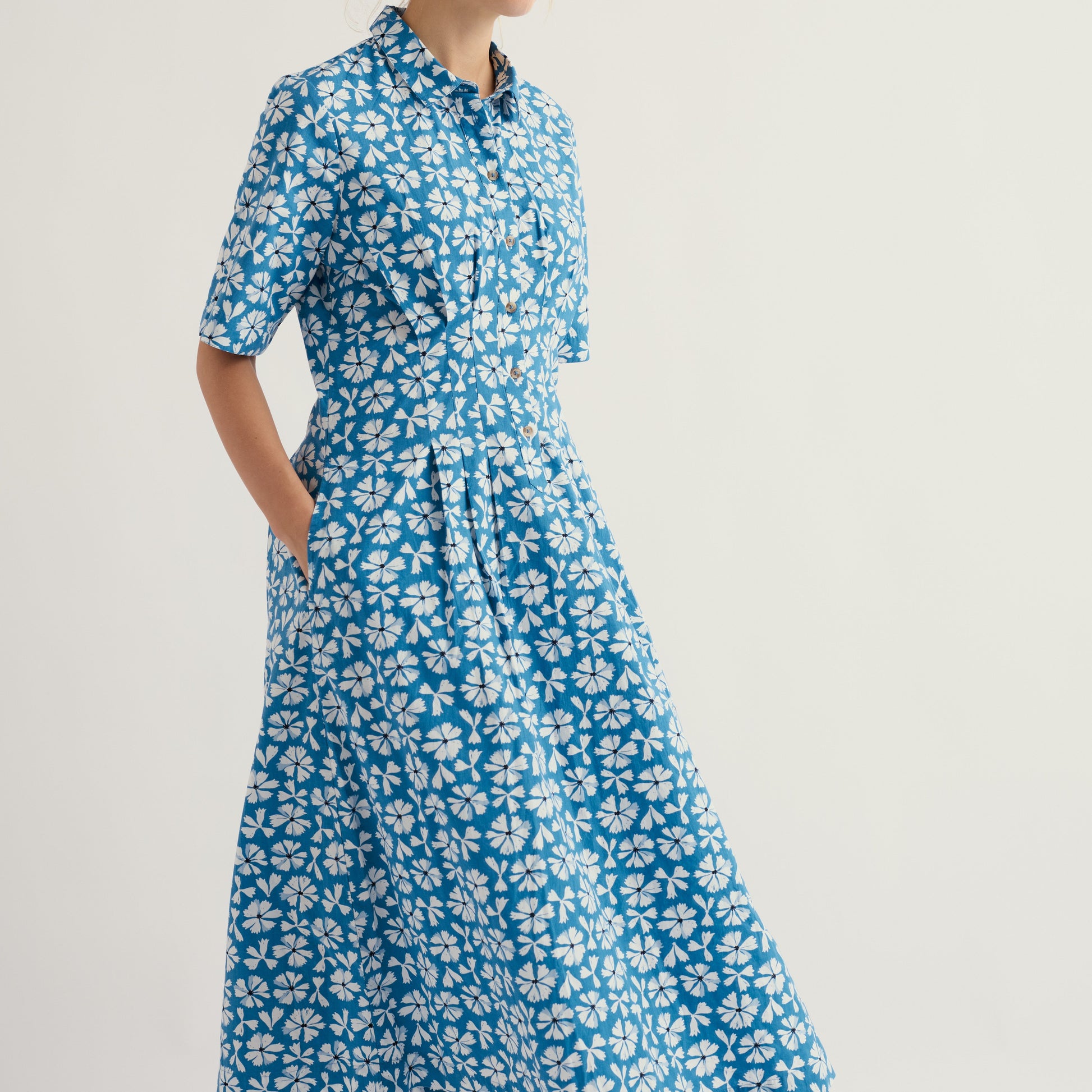 Seasalt Cornwall Cotton Dress Cornflowers