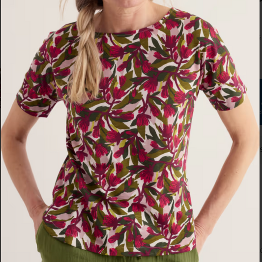 Seasalt Cornwall Bryher Vew printed t-shirt
