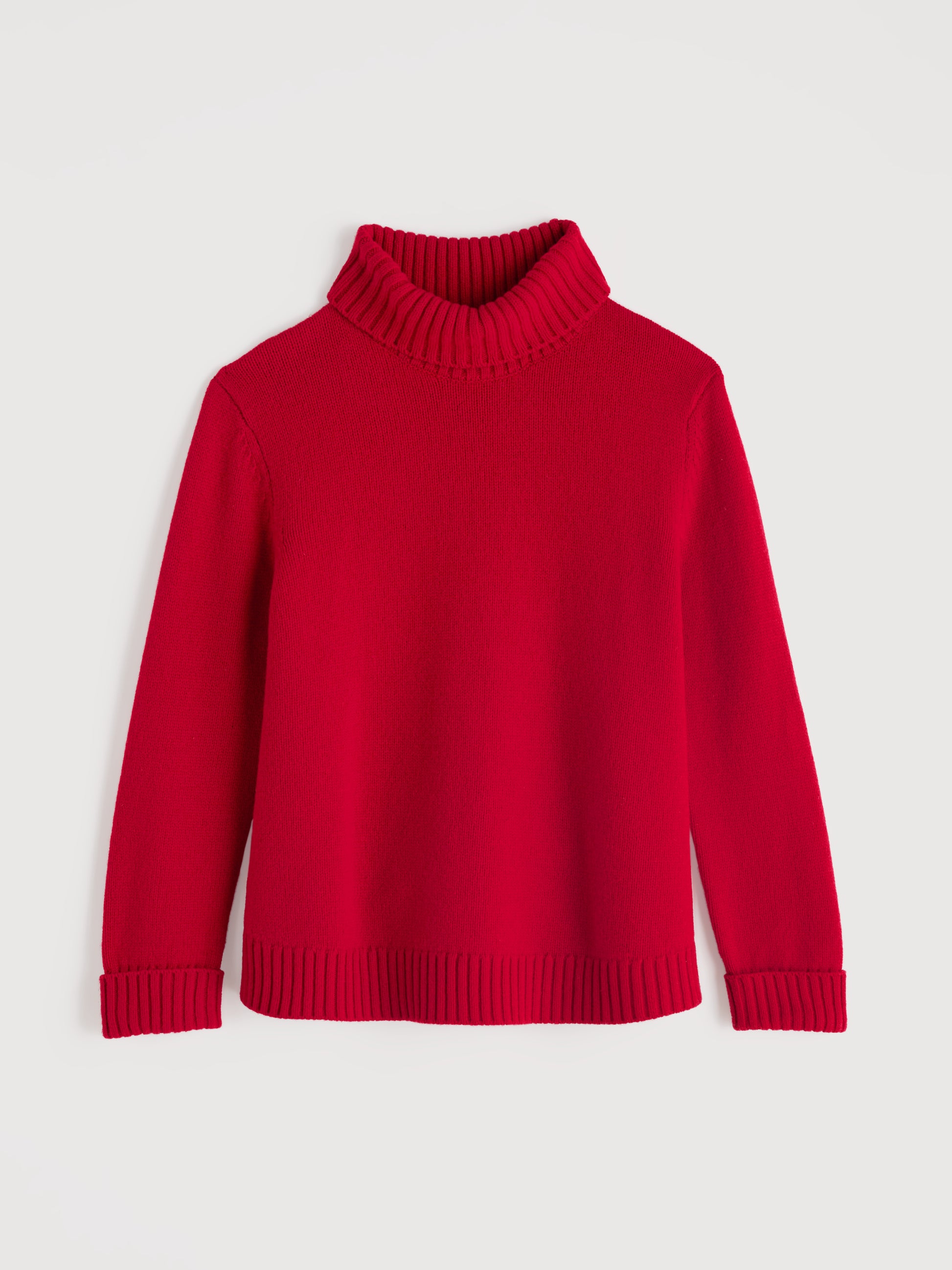 Seasalt Roll Neck Wool sweater in red