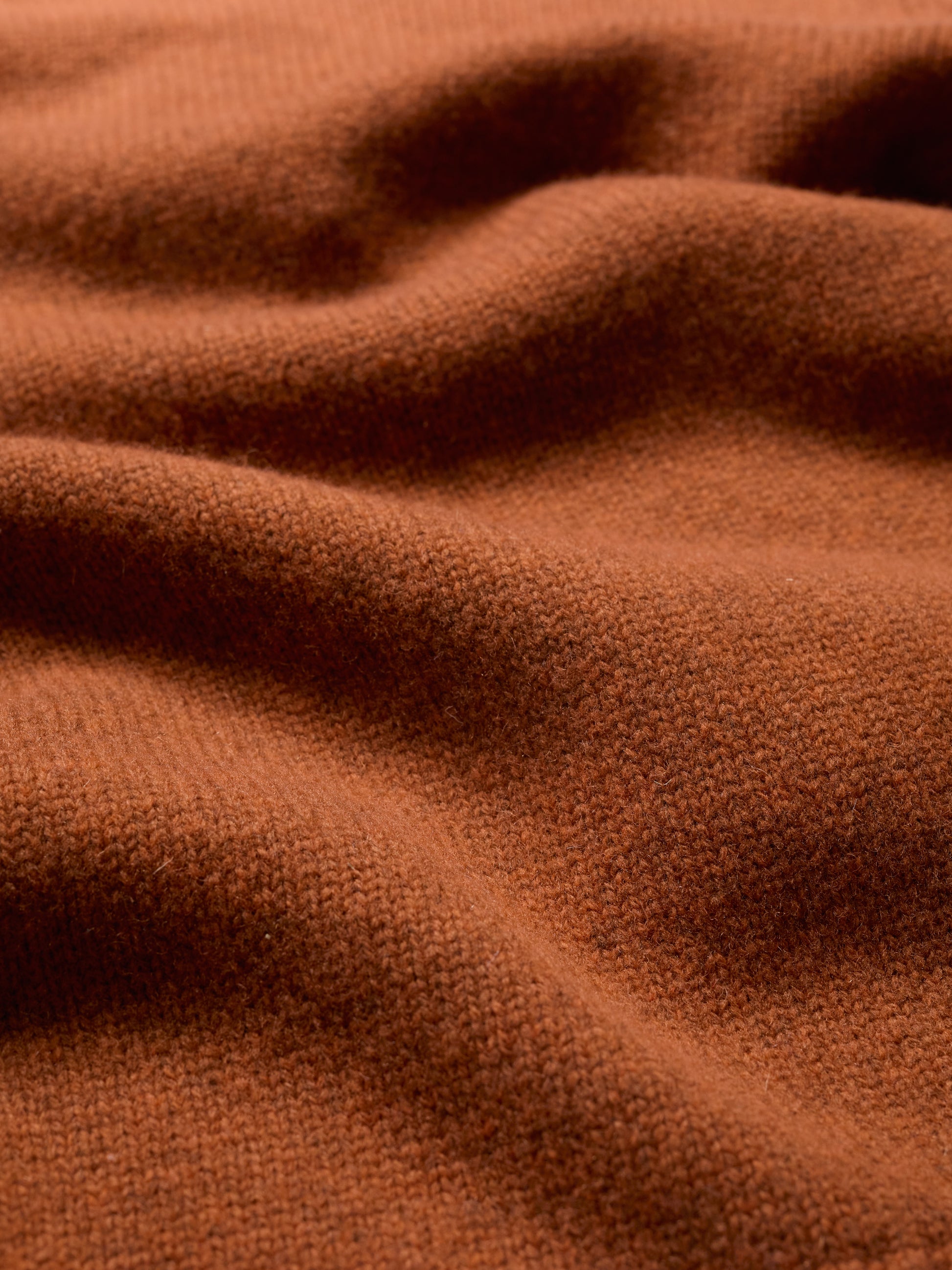 Brown woollen jumper for women, roll neck for women