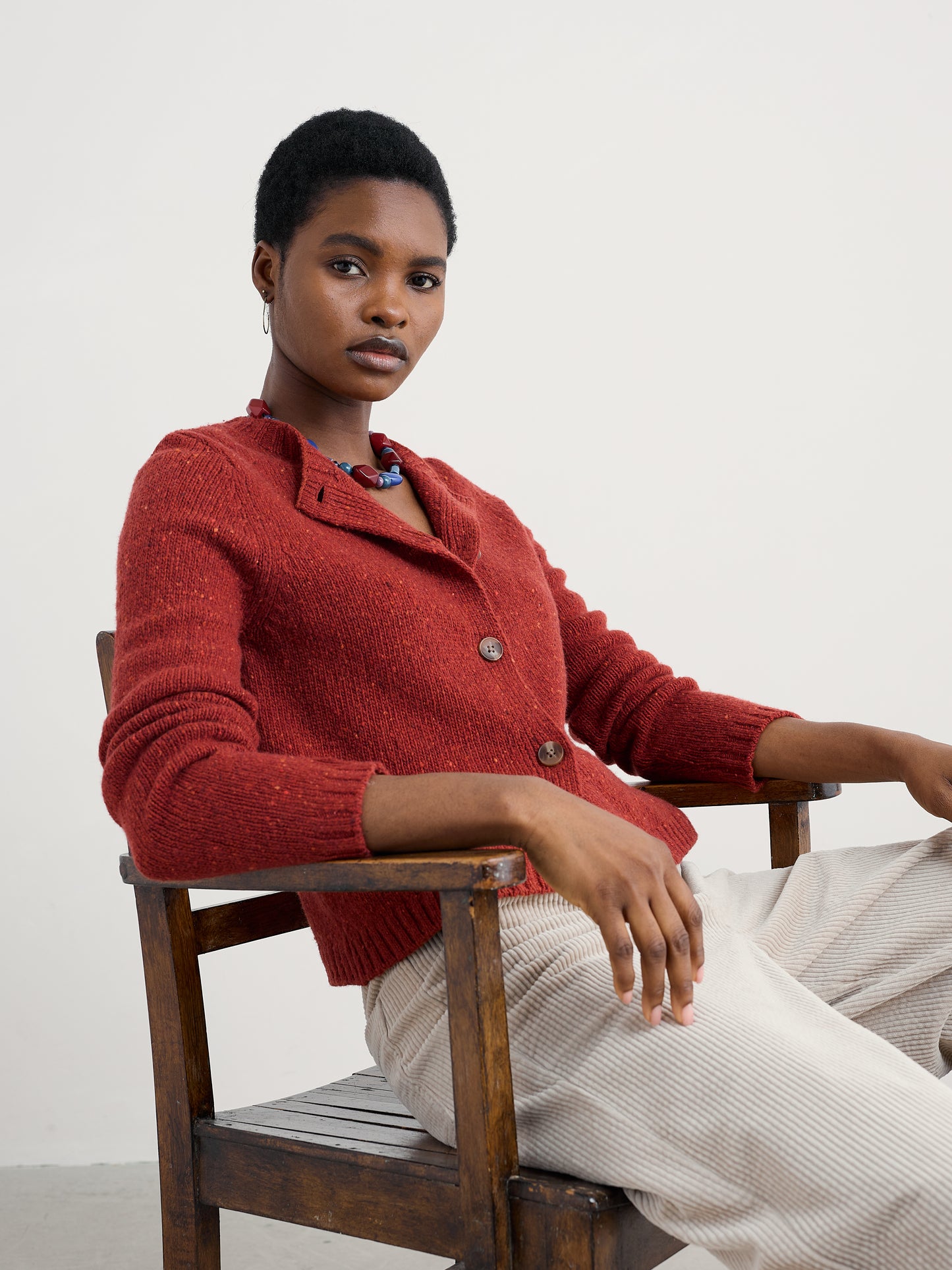 Seasalt Dawson Cardigan in Red Sails
