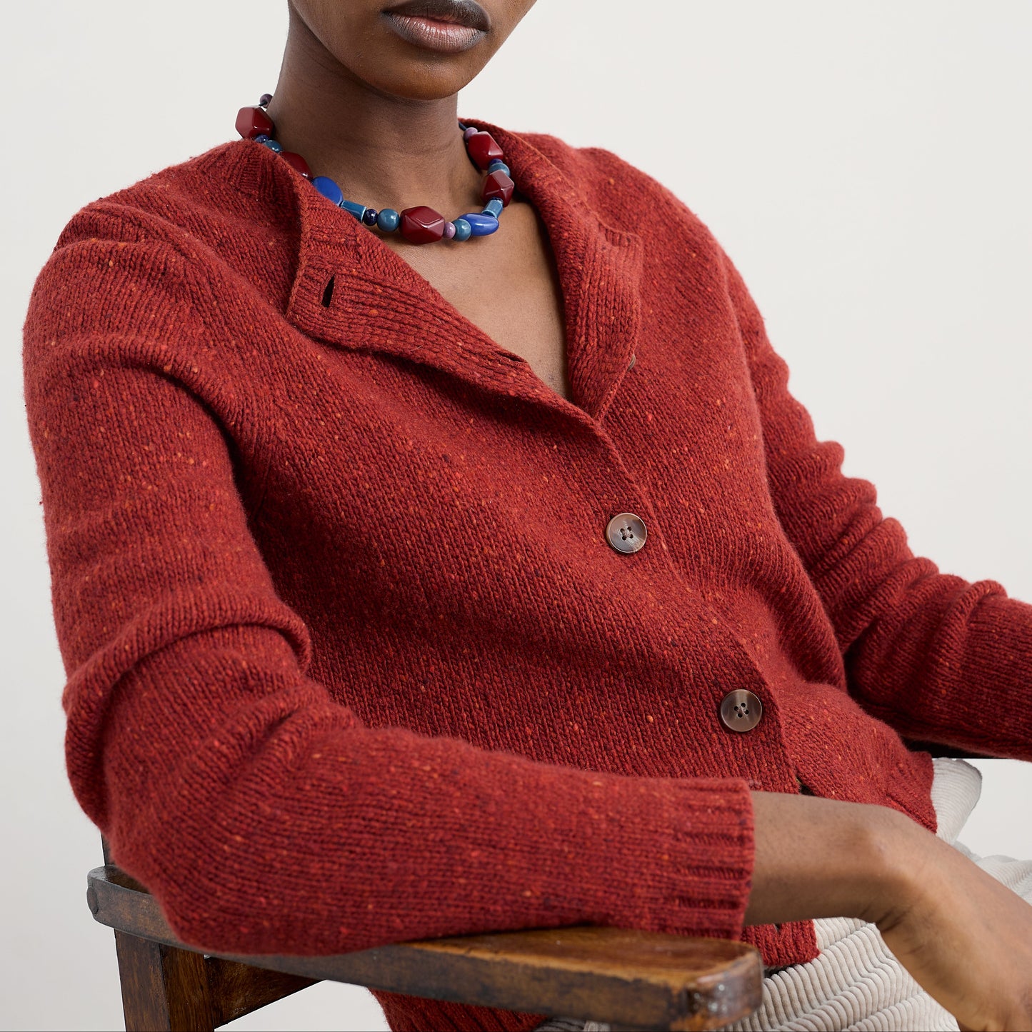 Seasalt cardigan in Red. Dawson's Pick Red Sail