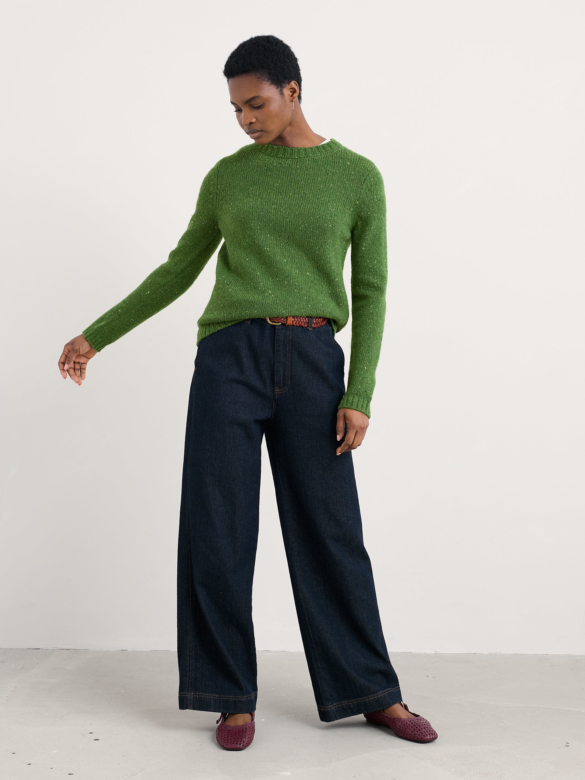 Seasalt Dawson Pick Jumper in Green