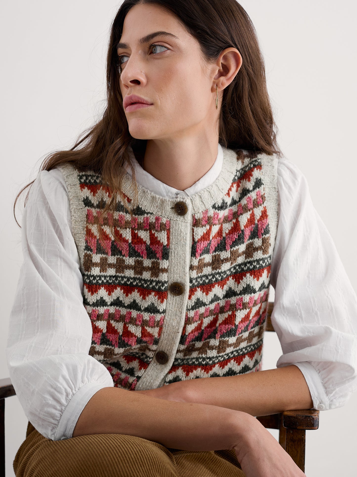 Seasalt Vest Fairisle Women
