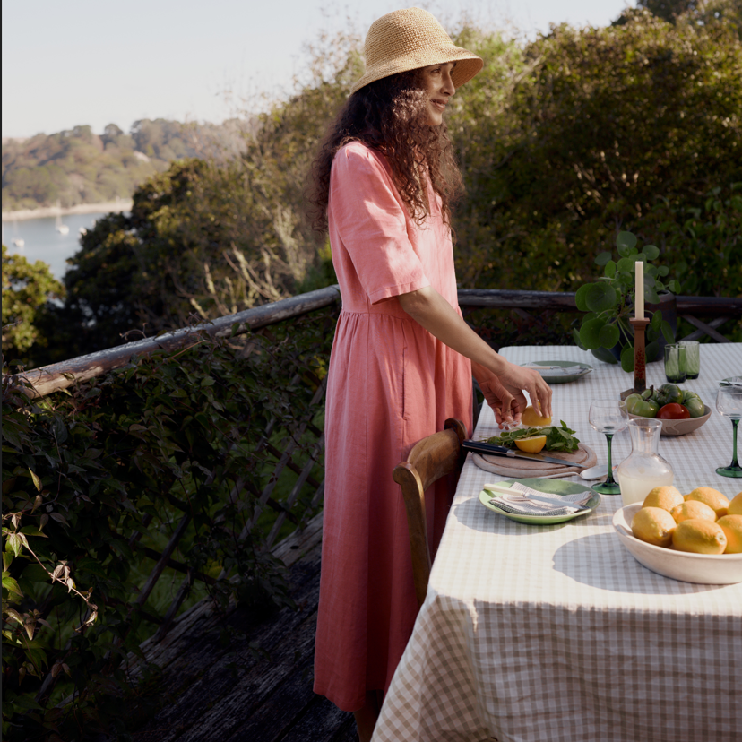Seasalt Linen dress in Pink