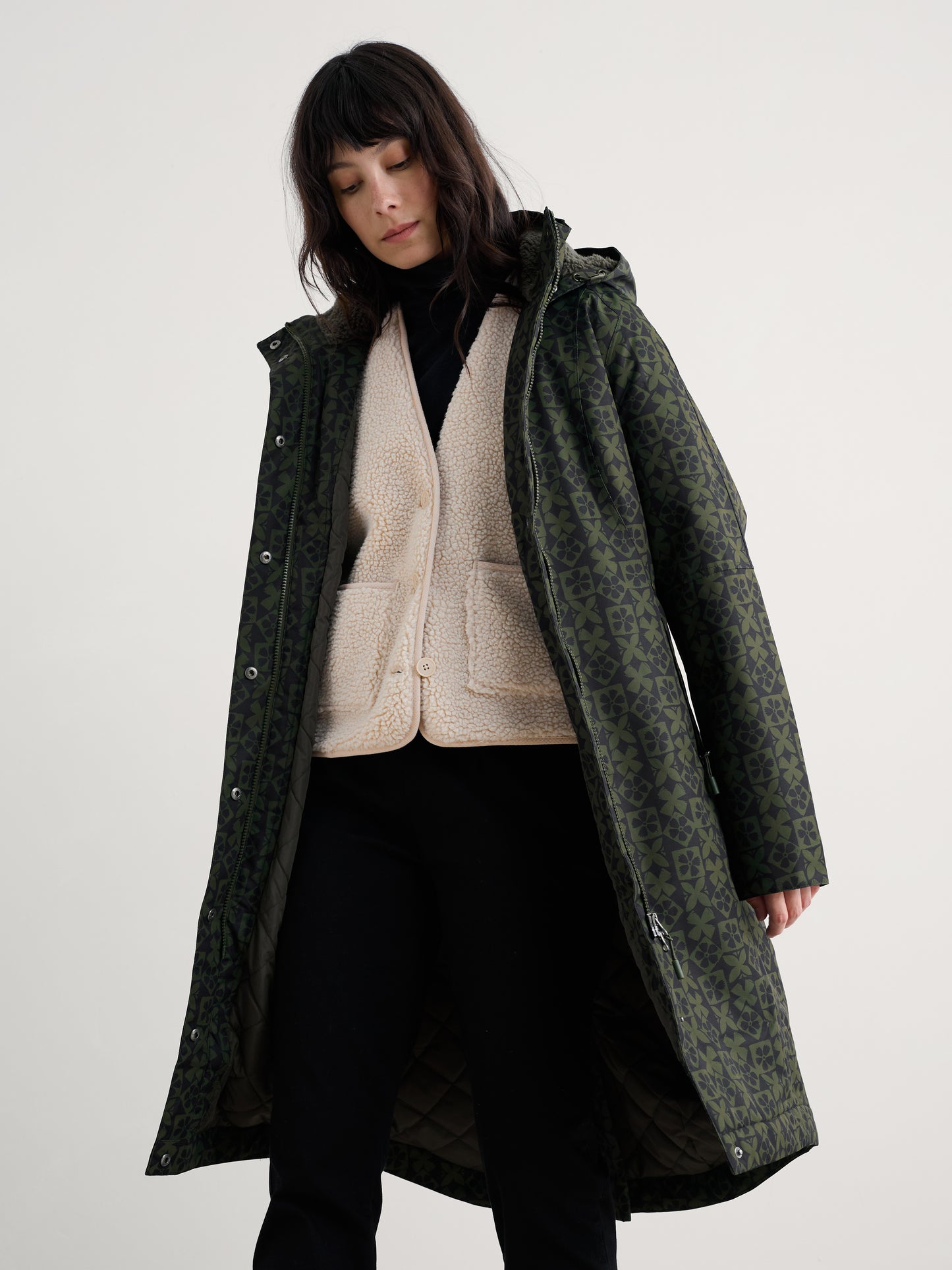 Lined waterproof coat - cotton blend from Seasalt Cornwall