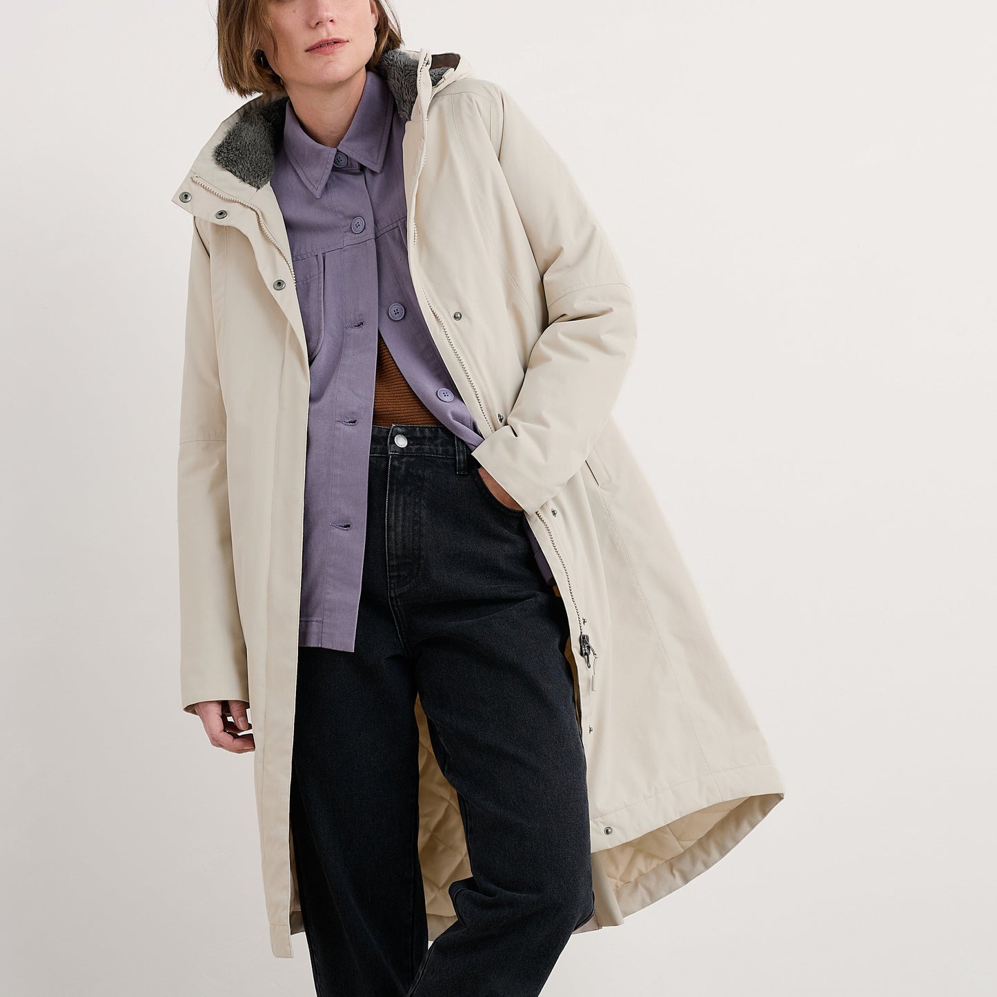 Seasalt Rain coat in Aran for women