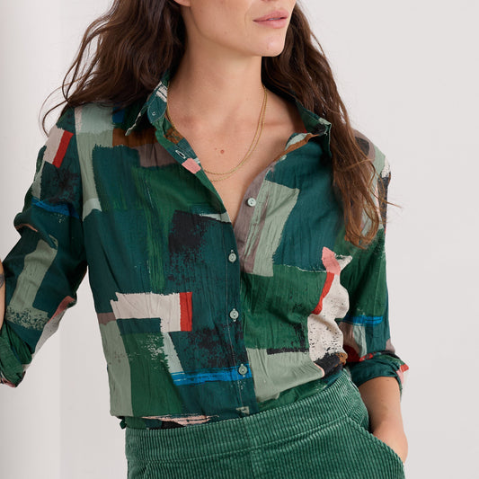 Seasalt Larissa Shirt Aerial Field Coppice