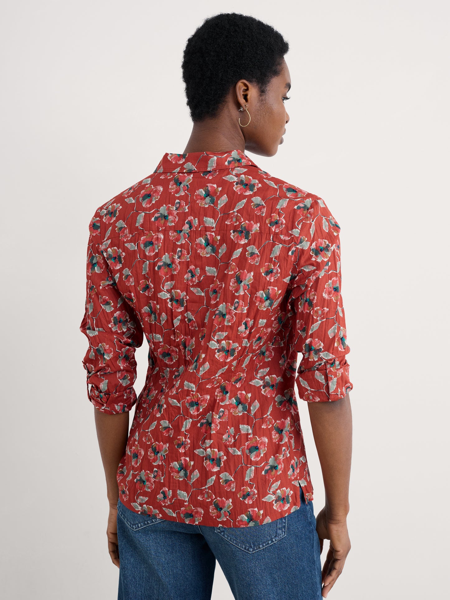 Seasalt Larissa Shirt in Camellia Red Sail