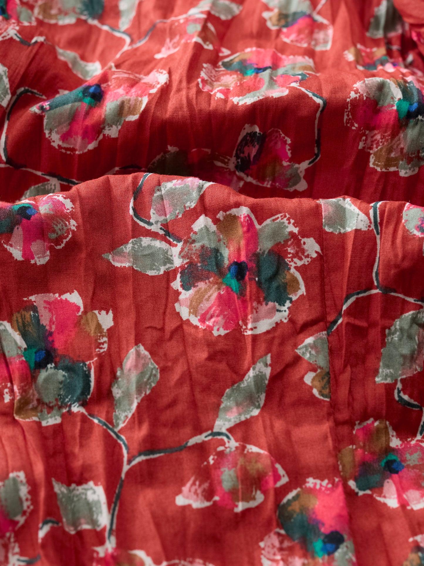 Seasalt Larisse Shirt print in red floral