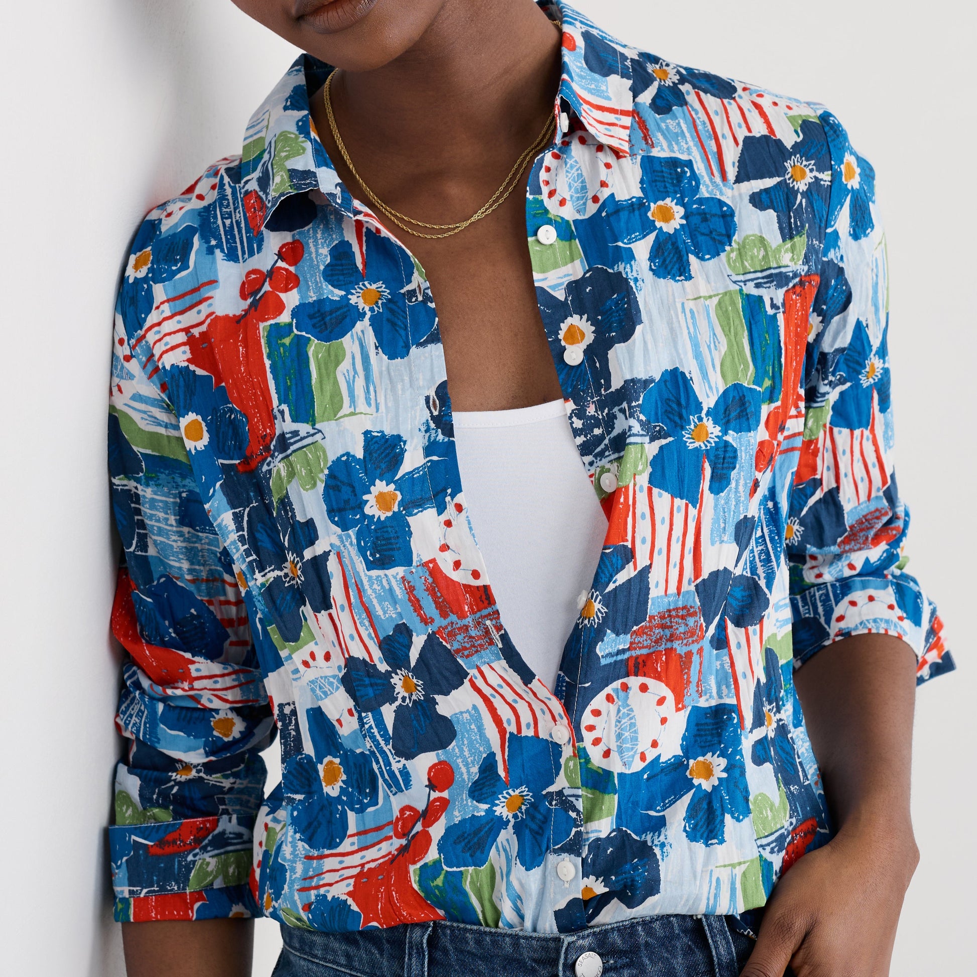 Seasalt Larissa Shirt in Table Sketch Chalk