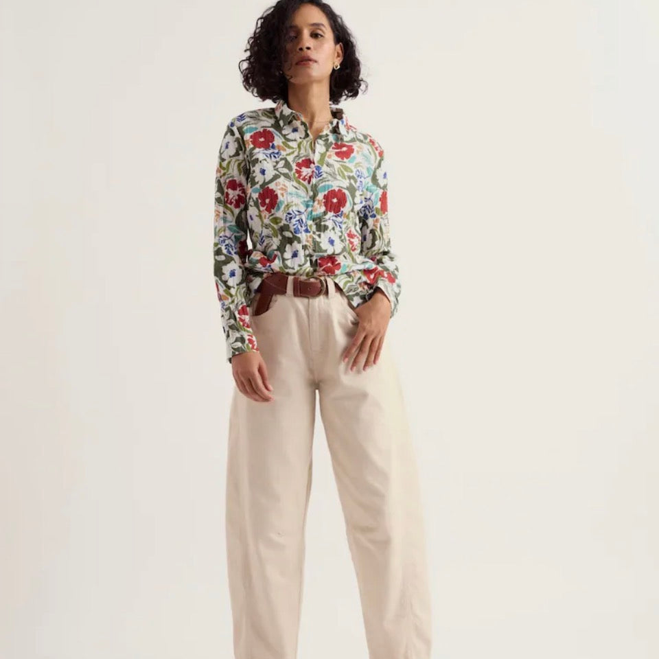 Seasalt cotton crinkle shirt - no ironing