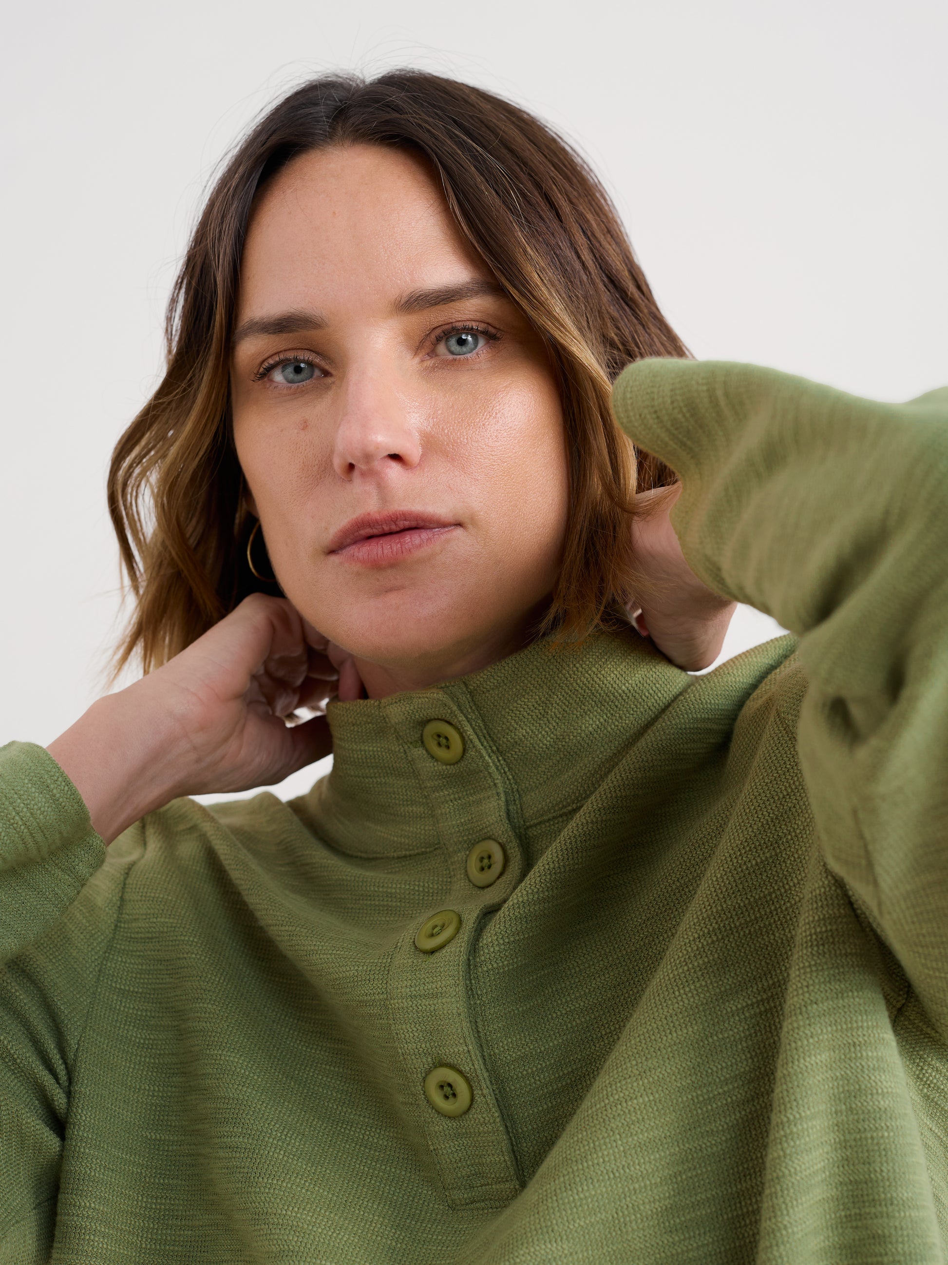 Seasalt Last Boat Top in Moss