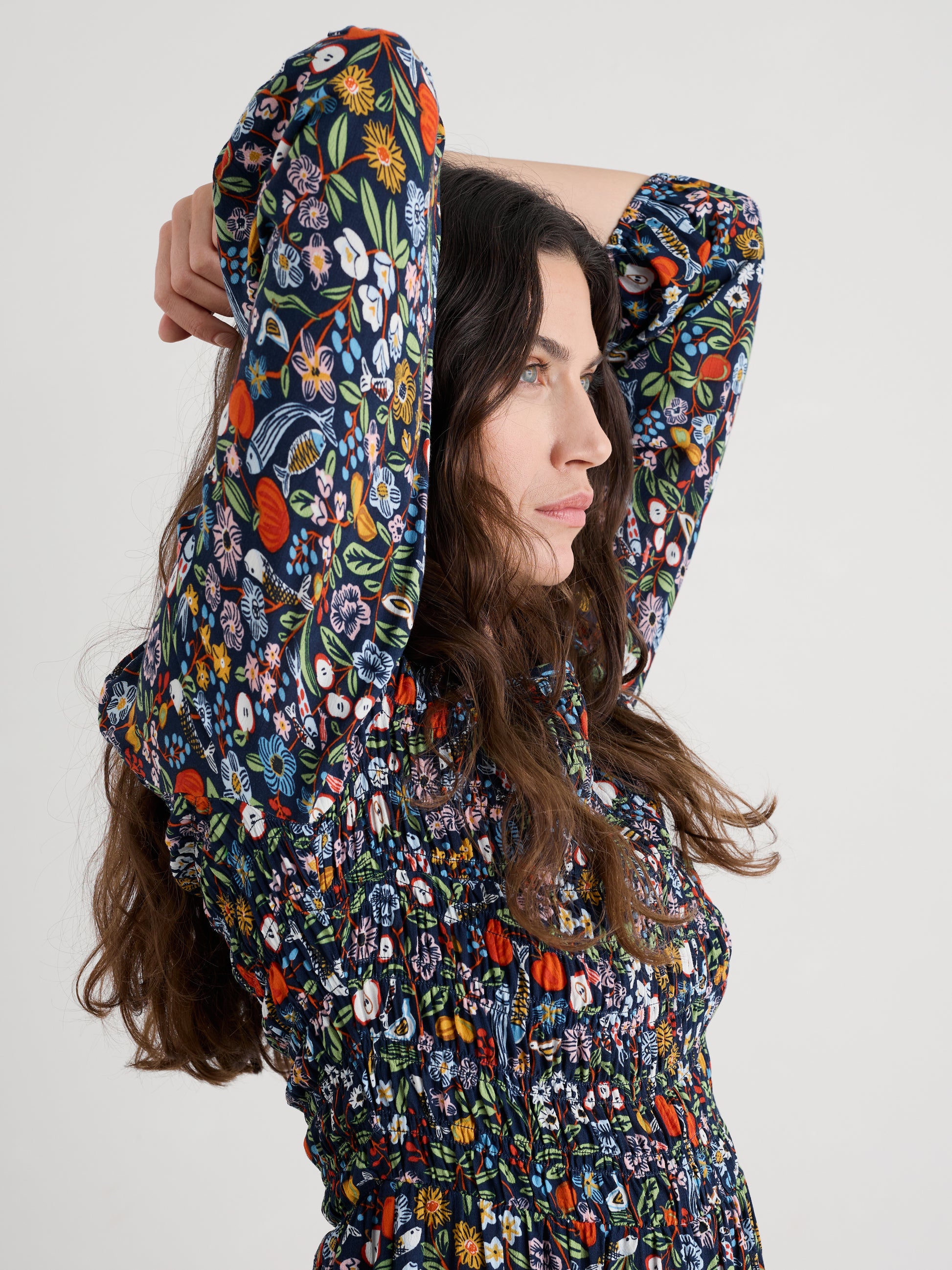 Seasalt Meadowsweet dress with sherring