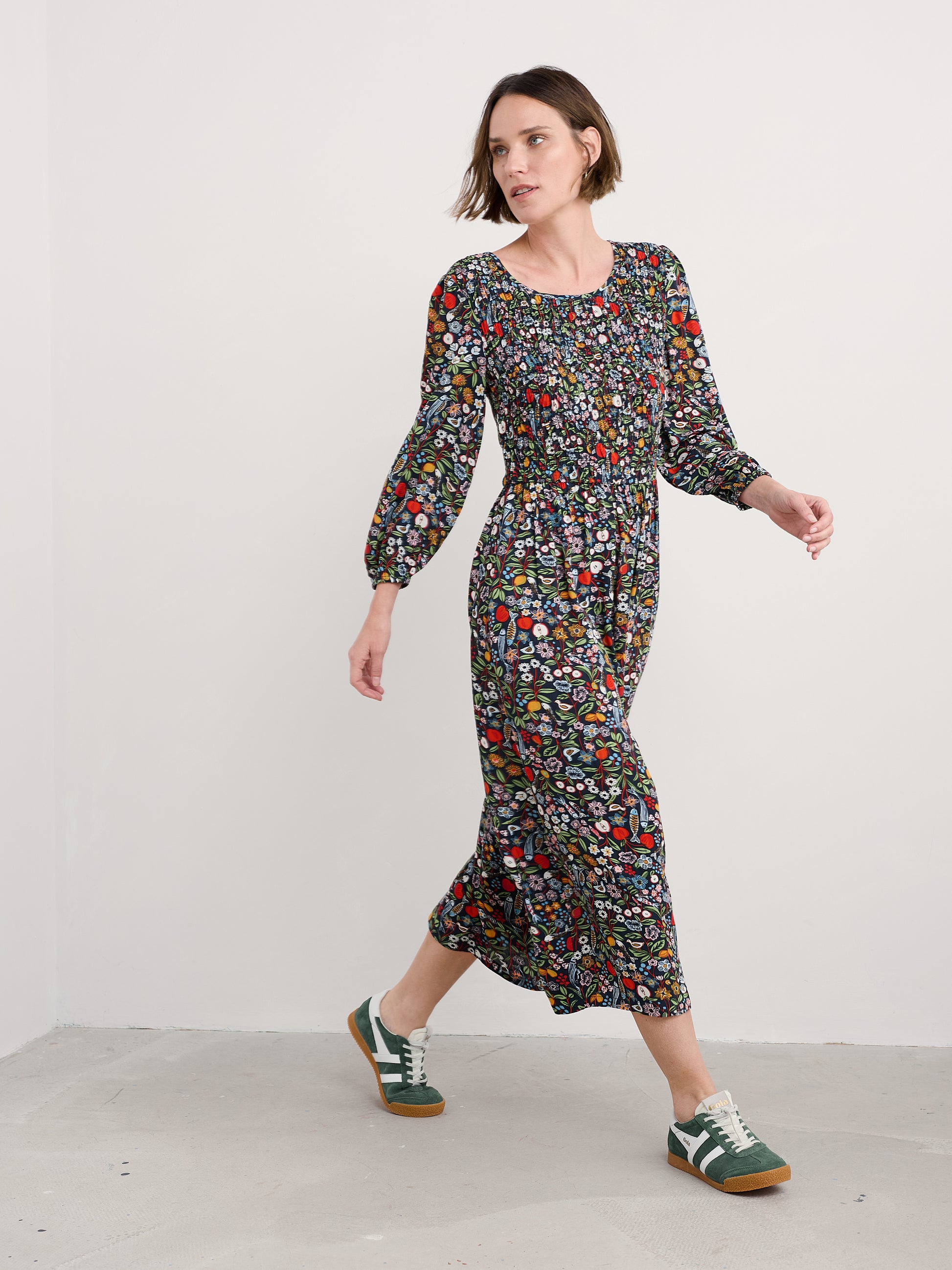 Seasalt Dress Meadowsweet - day and night.