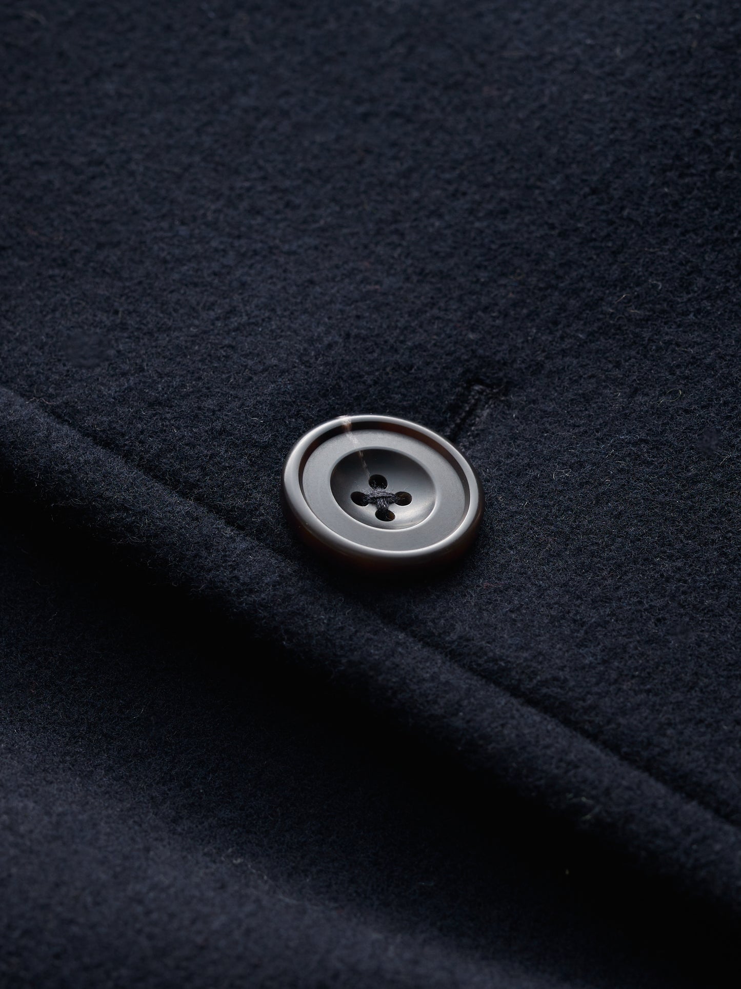 Men's wool blend overcoat in navy from Seasalt