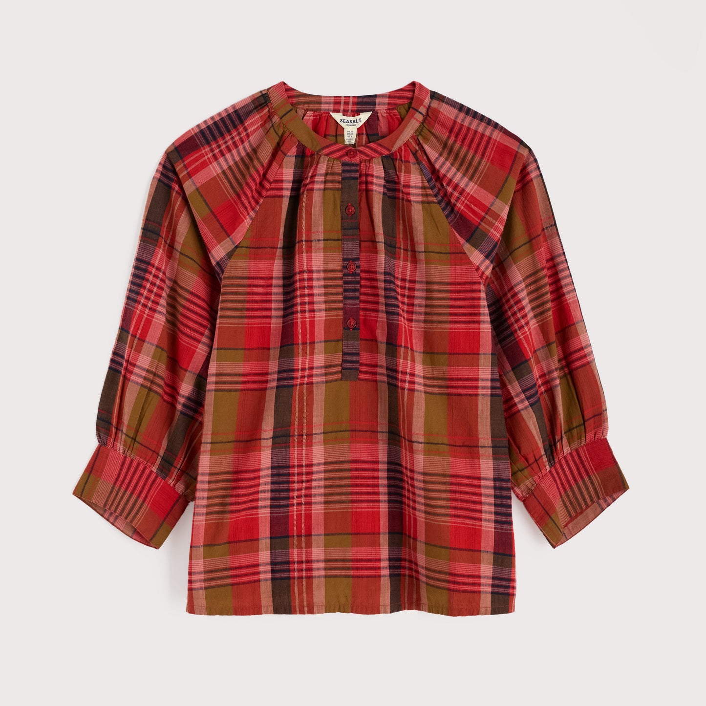 Seasalt women's top in red checks