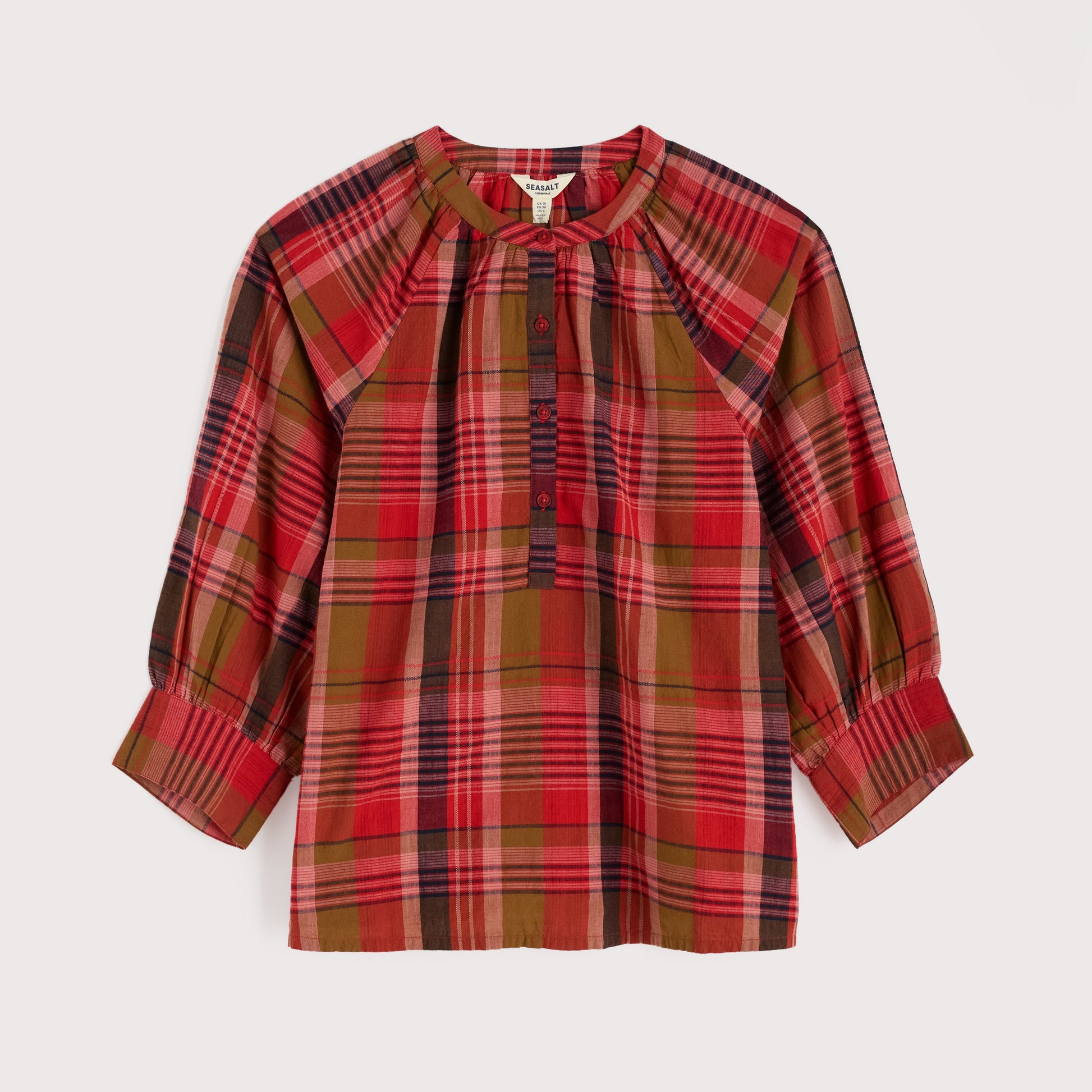 Seasalt women's top in red checks