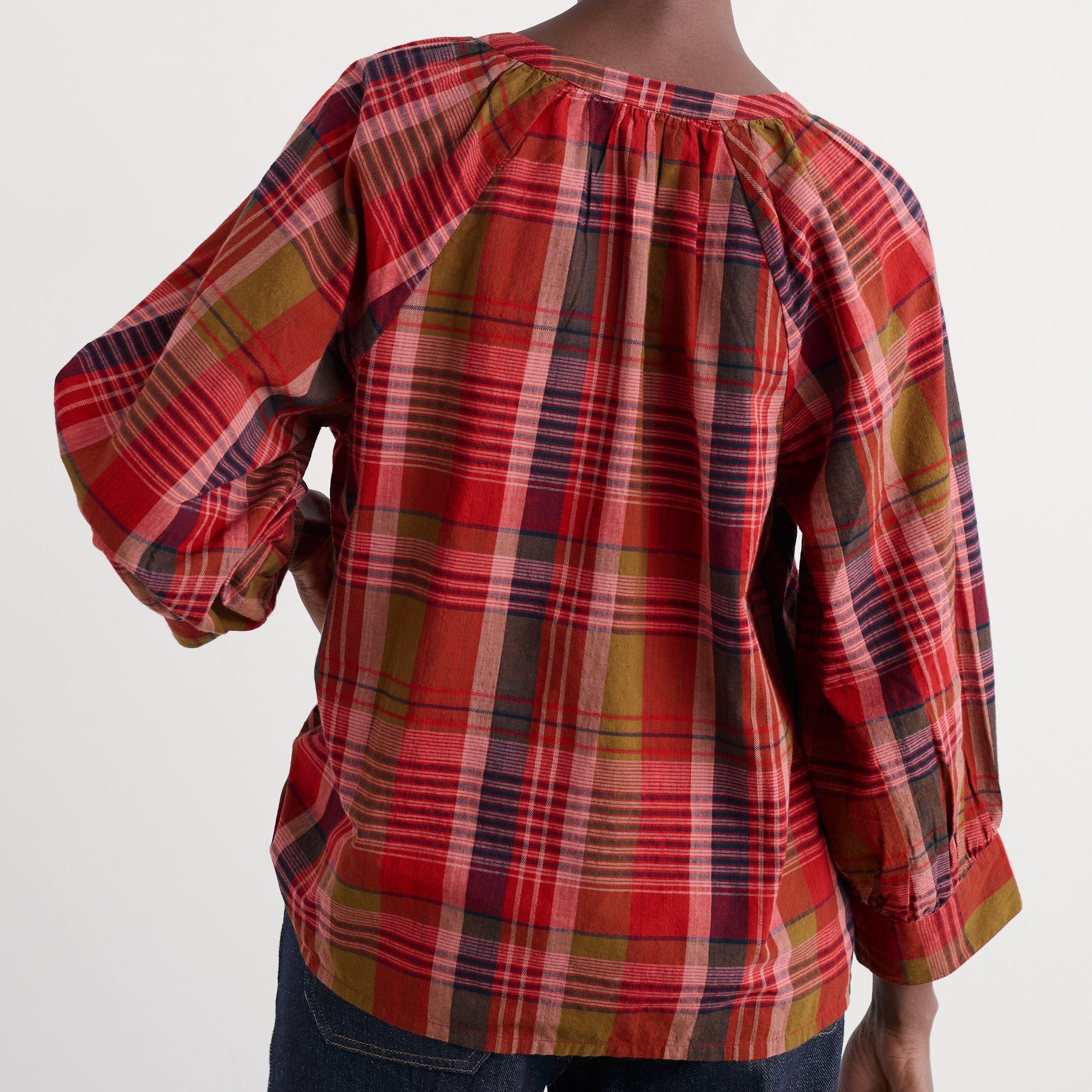 Seasalt Cornwall moor grass shirt in reds