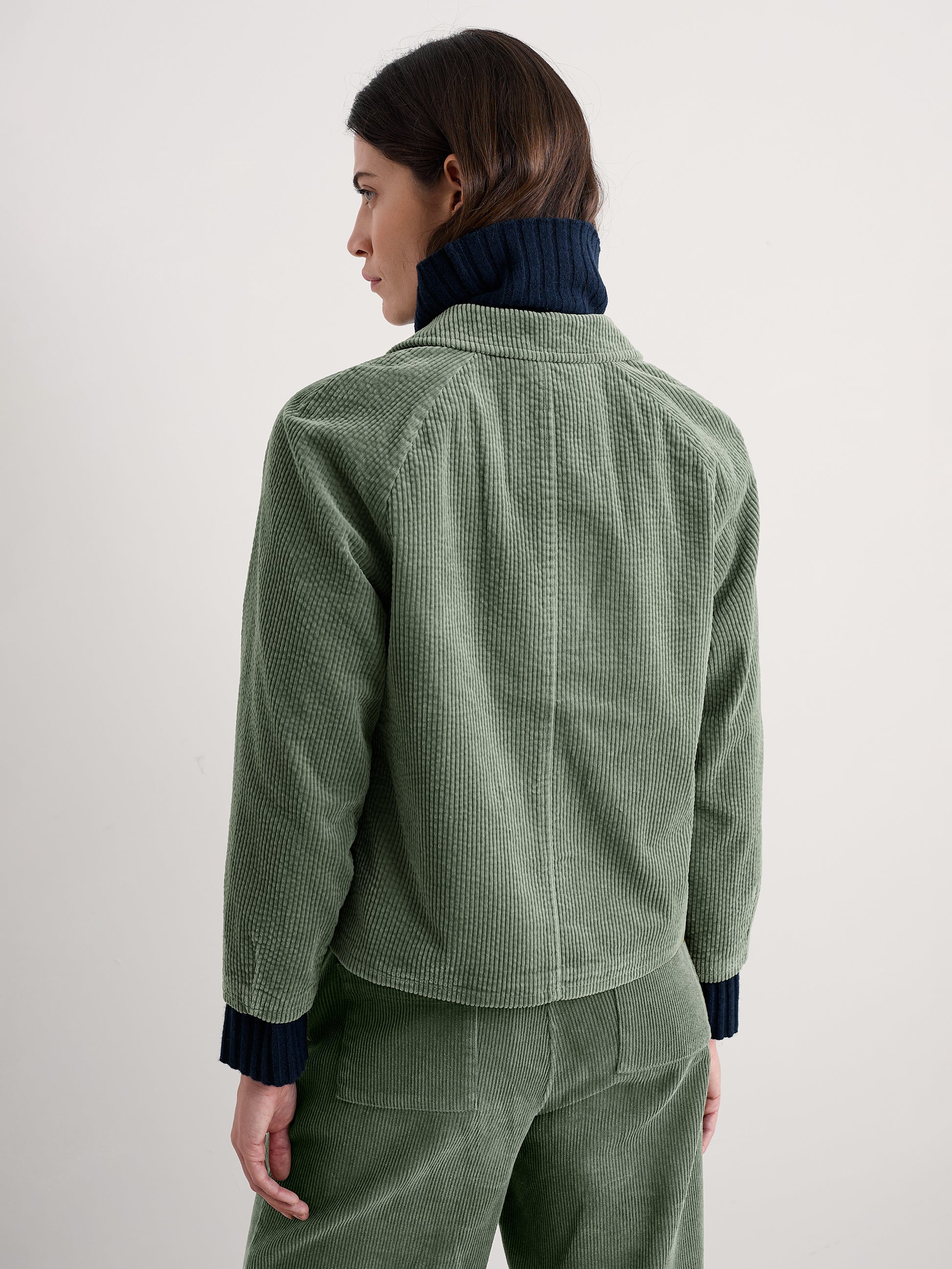Seasalt Cotton Cord Jacket for Women in green