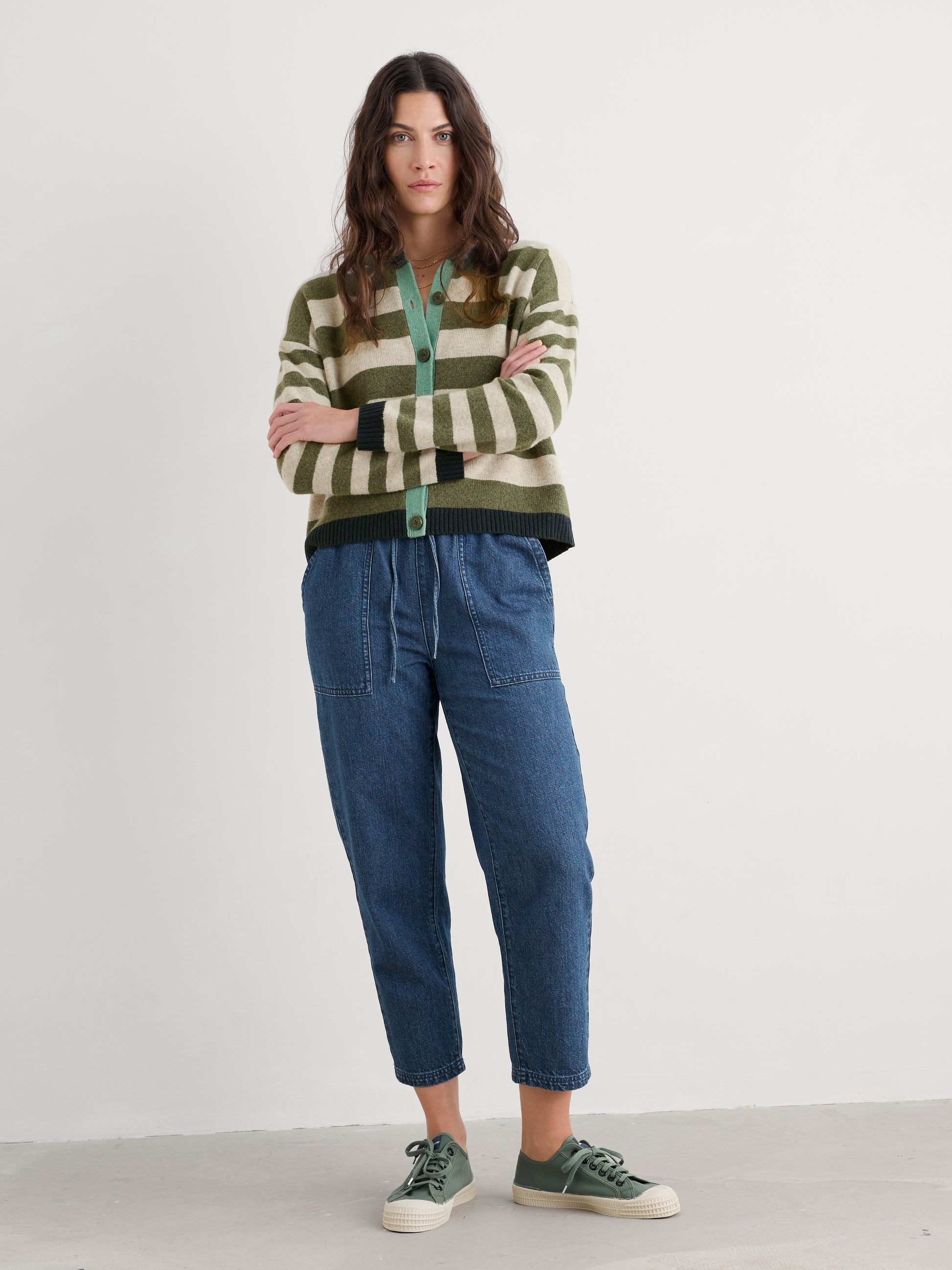 Seasalt Cornwall striped cardigan