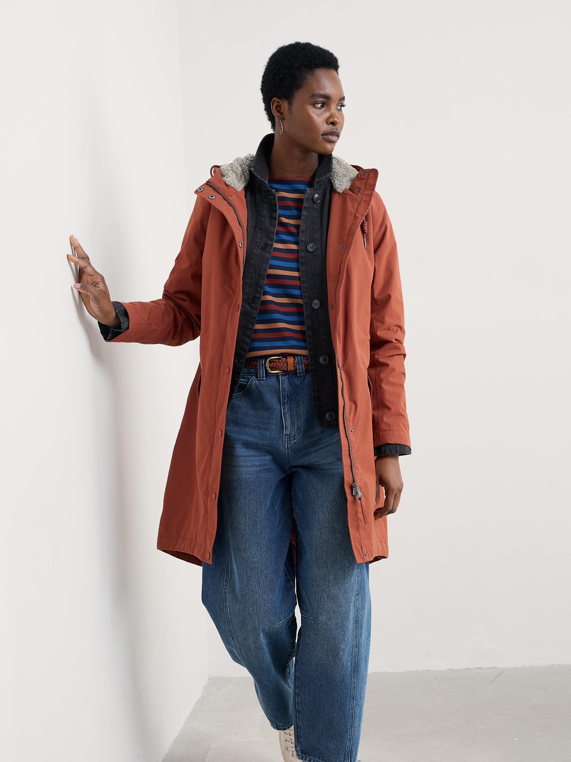 Seasalt Plant Hunter Waterproof Raincoat for Women in Hazel