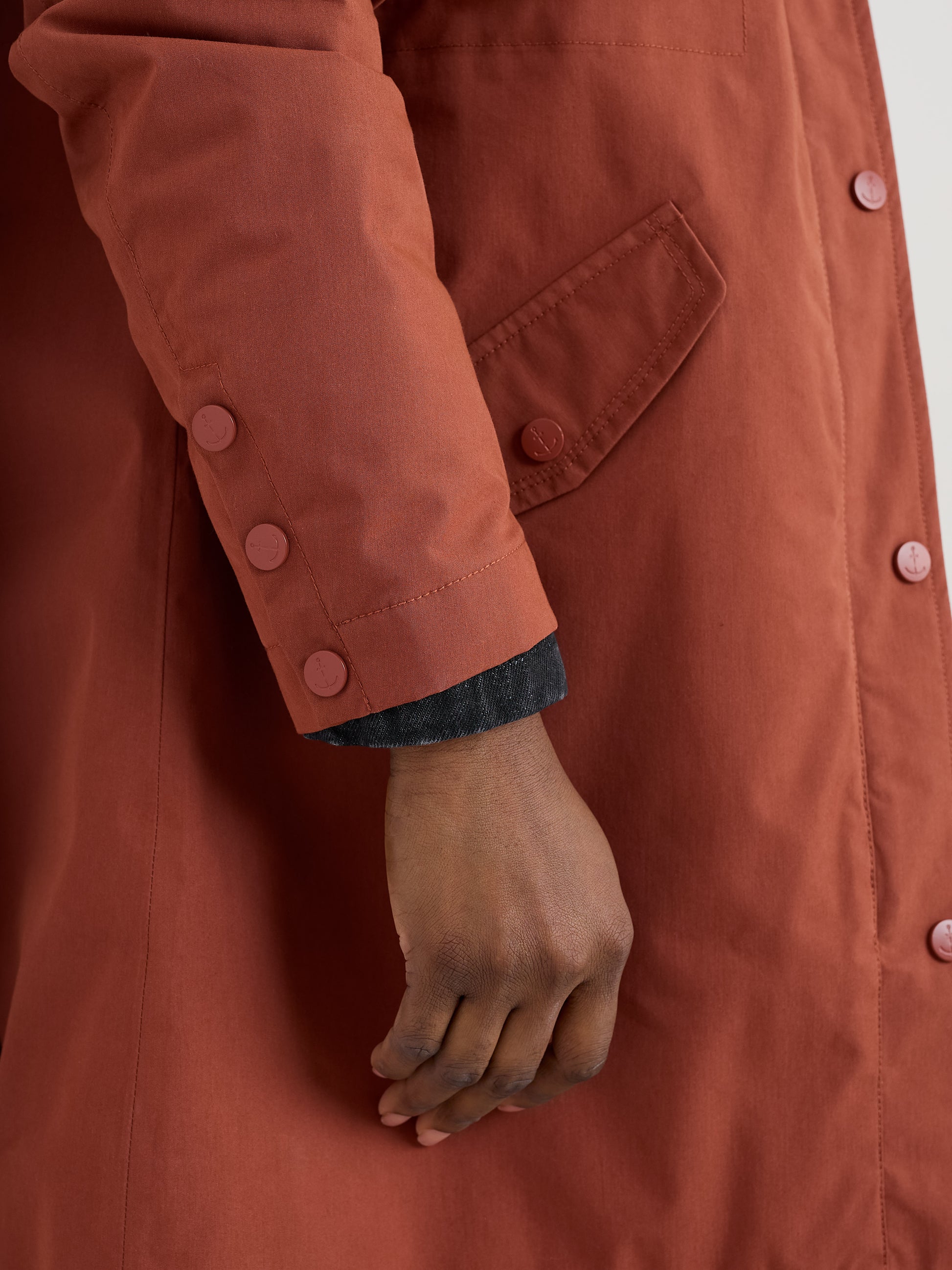 Seasalt Plant hunter rain coat in Hazel