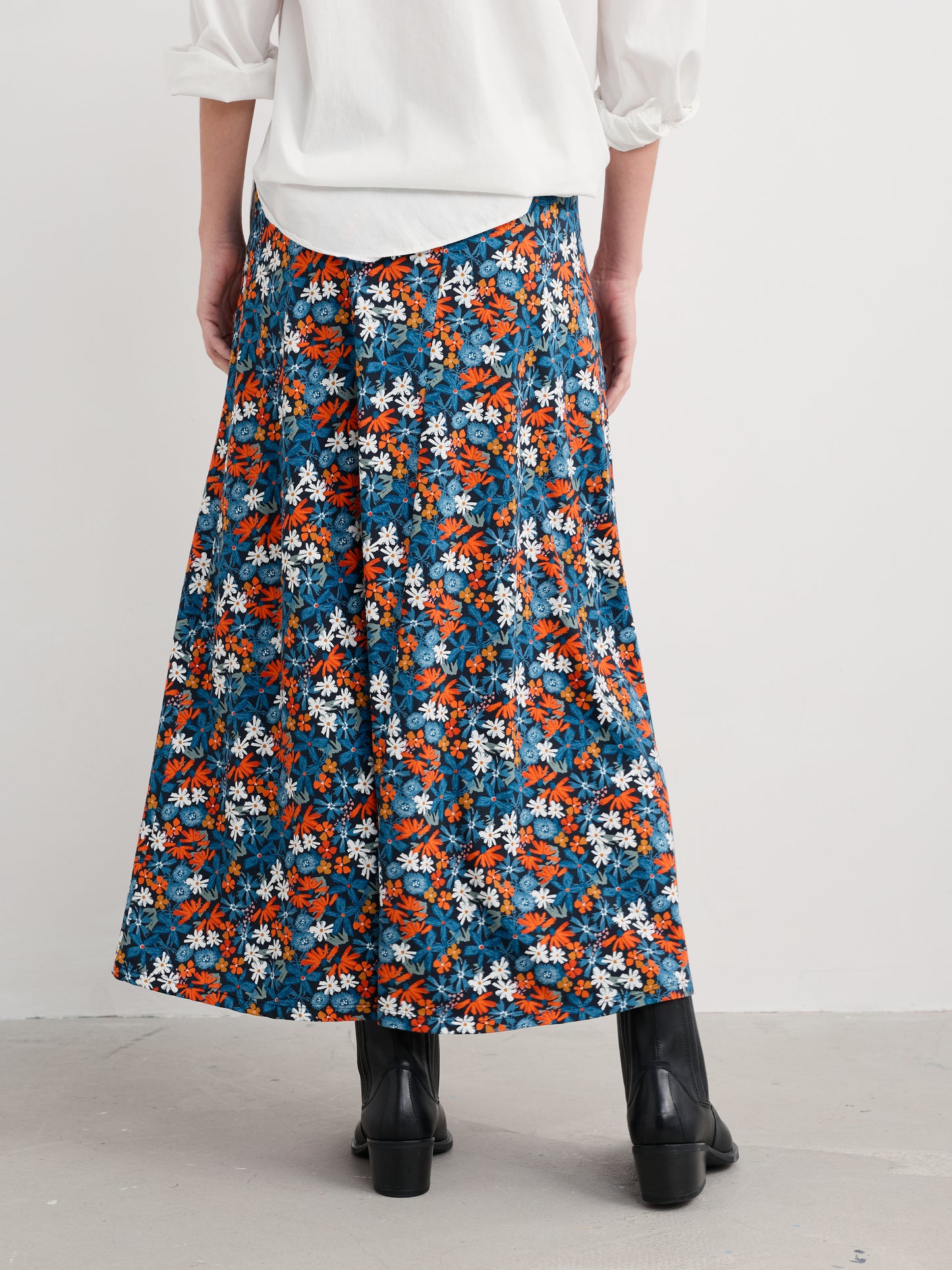 Organic cotton skirt - natural fibres - floral print