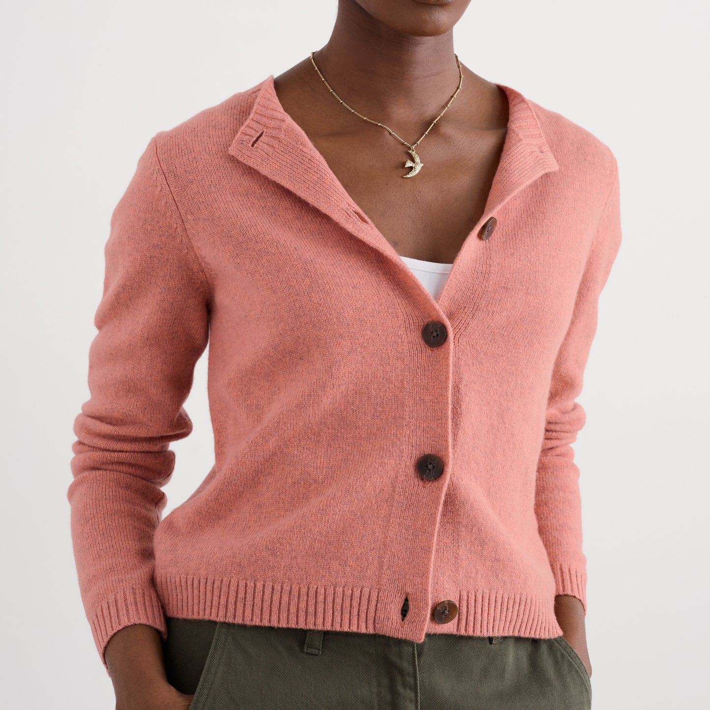 Seasalt Tern tide cardigan in Dusty Rose