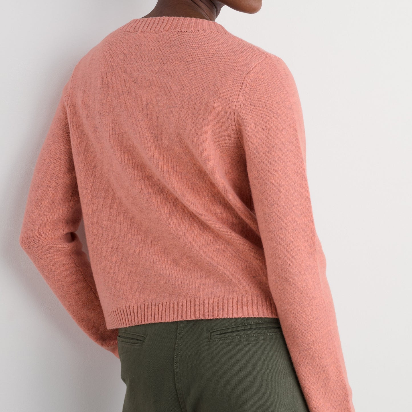 Seasalt Merino wool cardigan in Dusty Pink