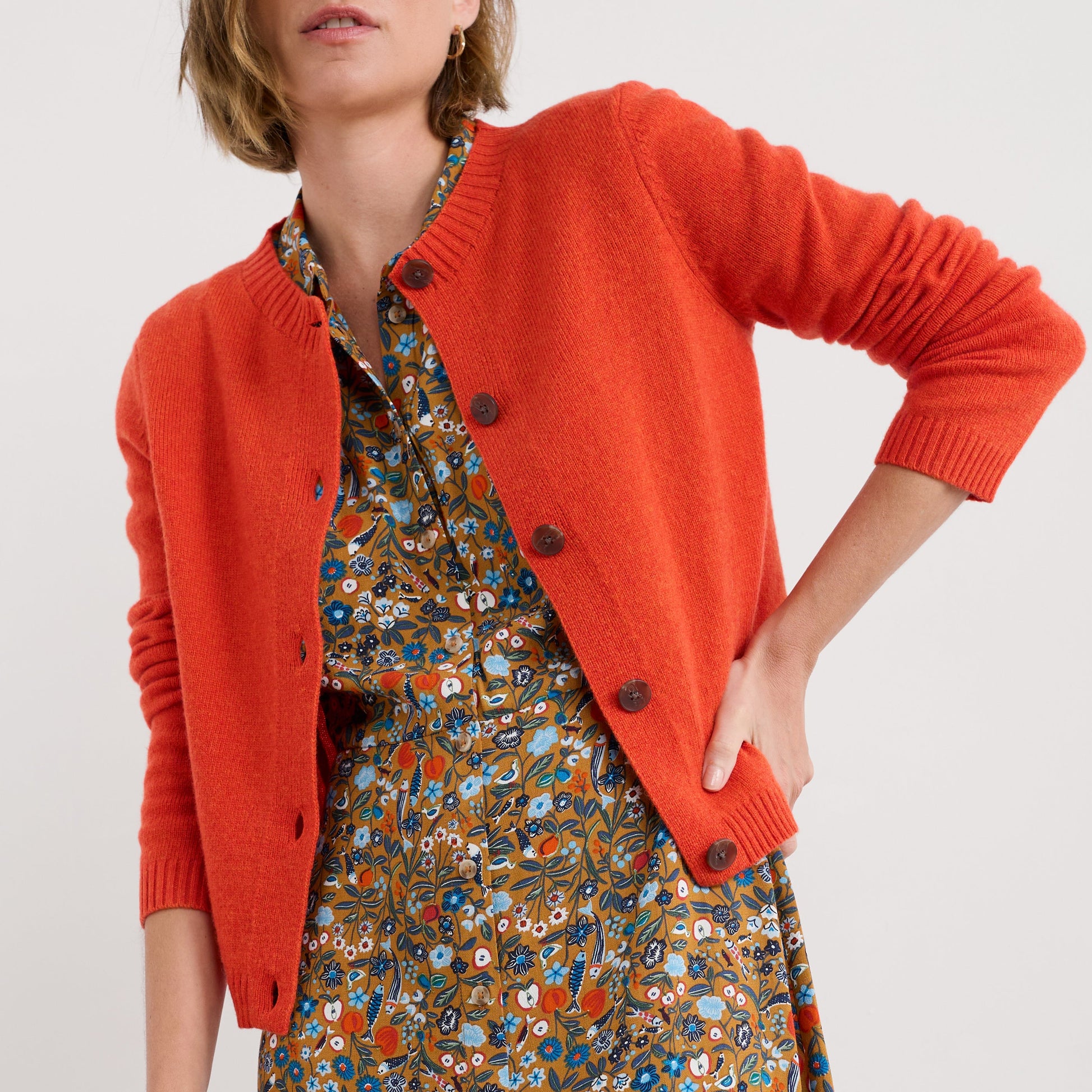 Seasalt Tern Tide Cardigan in Mandarin