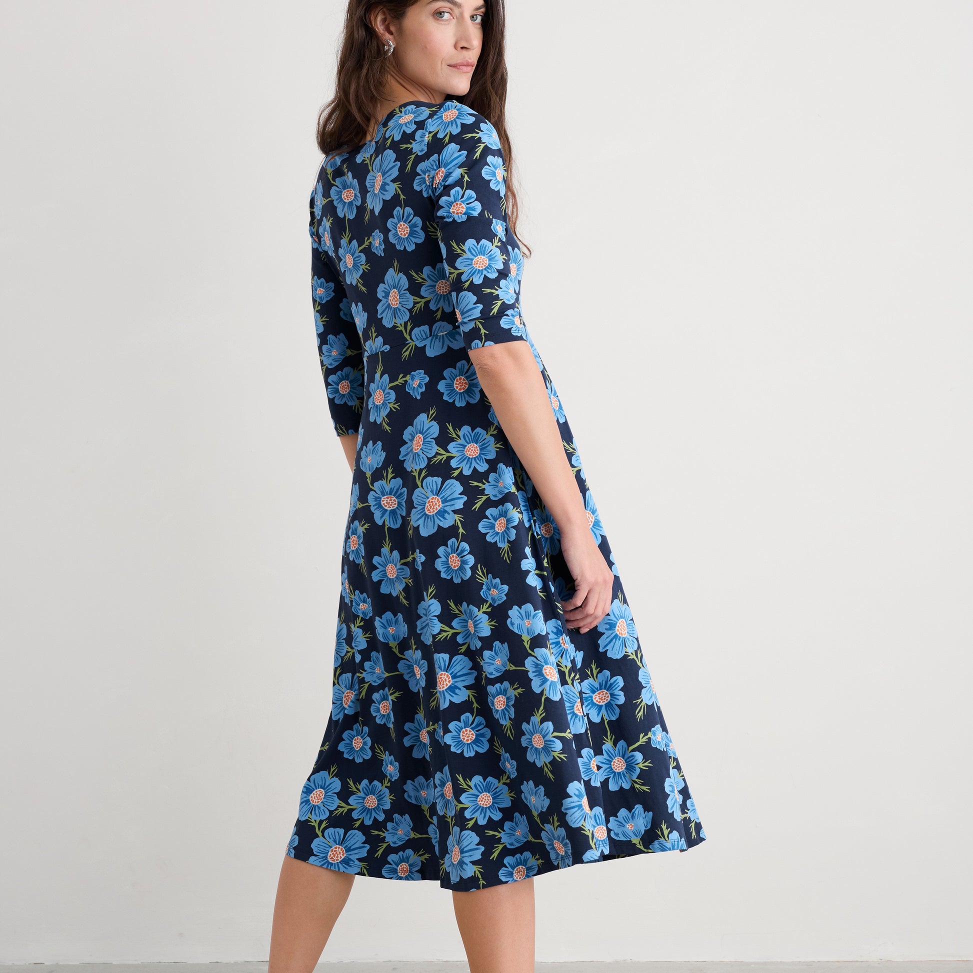 Seasalt Cornwall Veronice Dress in Blur flowers