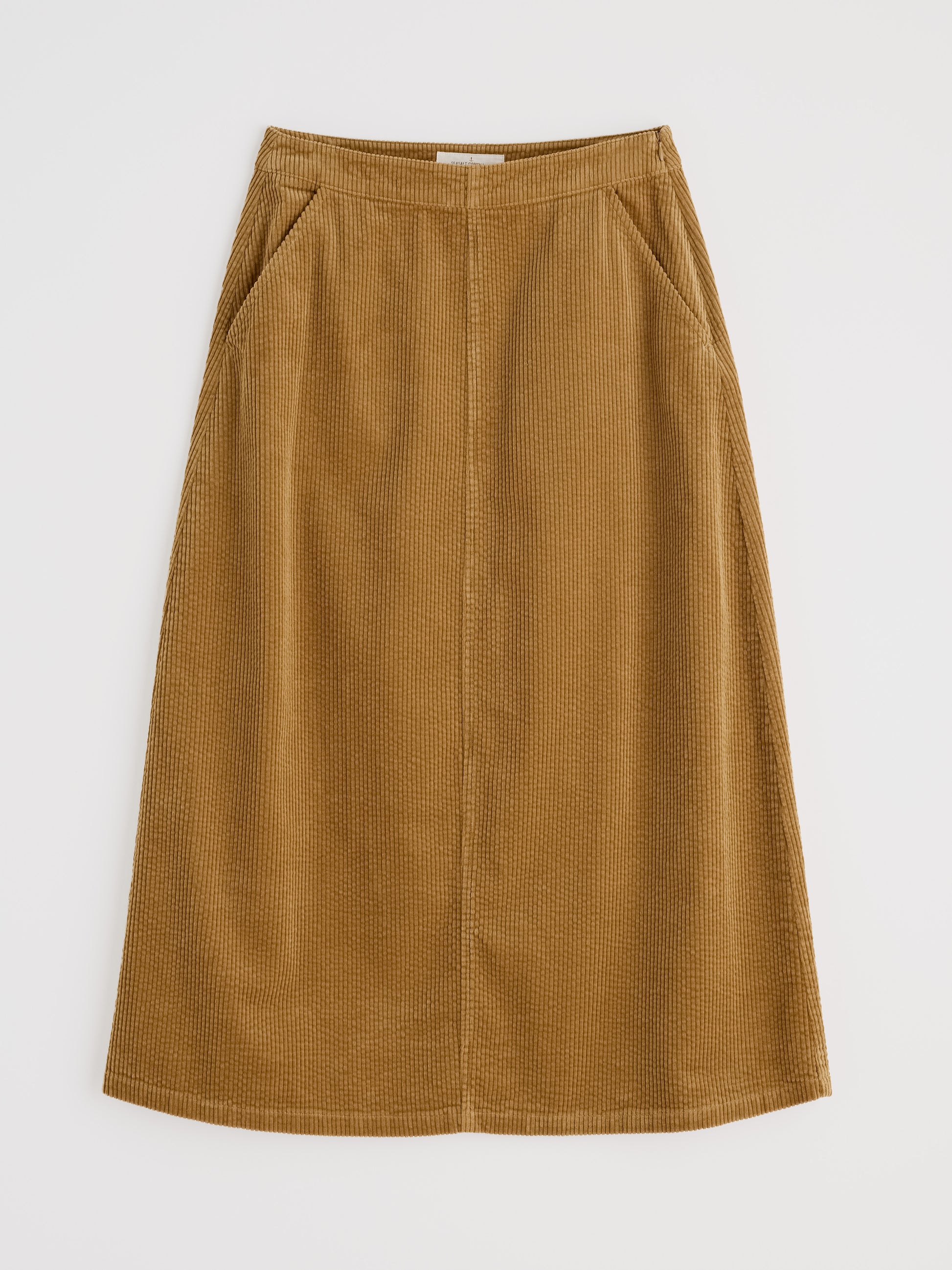 Cord skirt, 100% cotton in Mustard.
